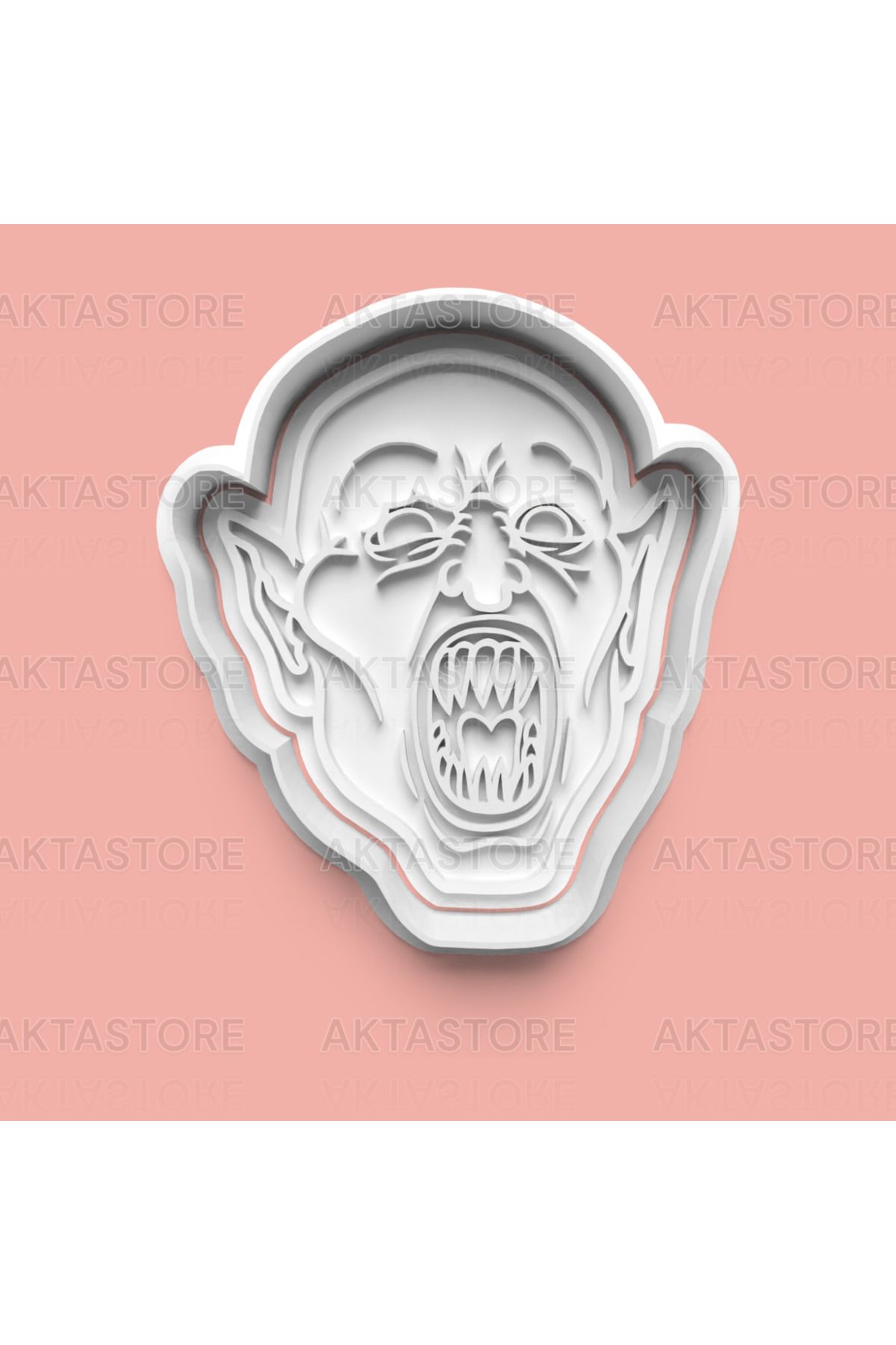 AKTASTORE Korkunç Yüz Figürlü Kurabiye Kalıbı