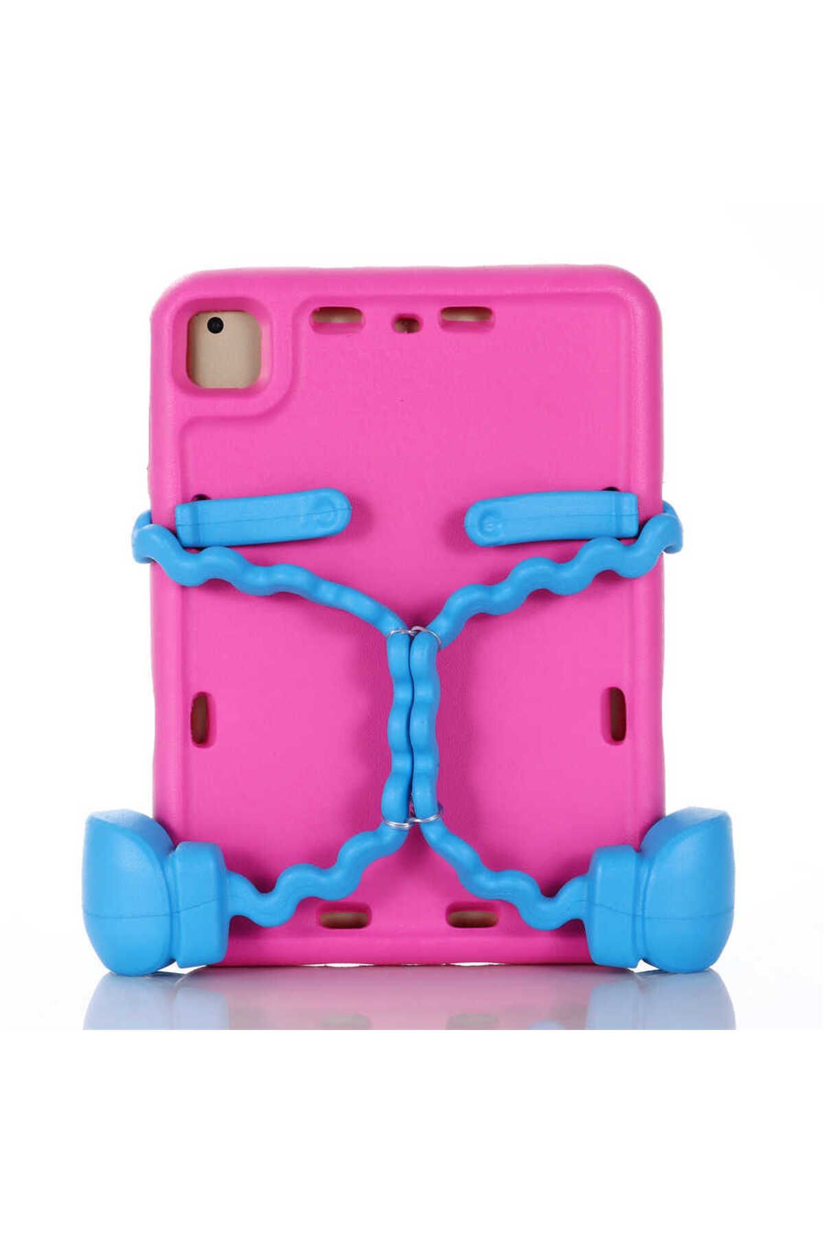 Teknodur iPad 6 Air 2 TKDR Eva Boxer Tablet Silikon - Pembe Koyu