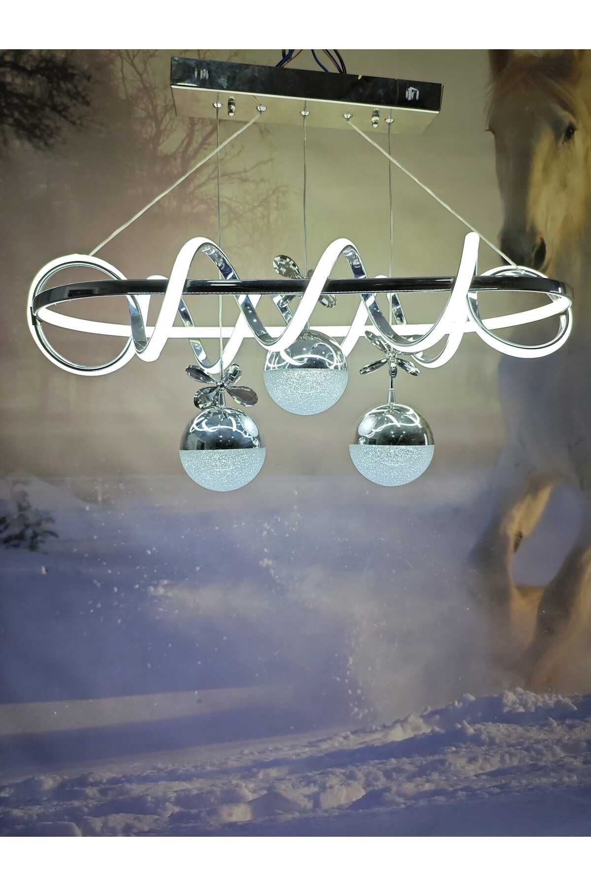 Home ÇİFT LEDLİ BÜYÜK KIVRIM MODELLİ ŞIK AVİZE