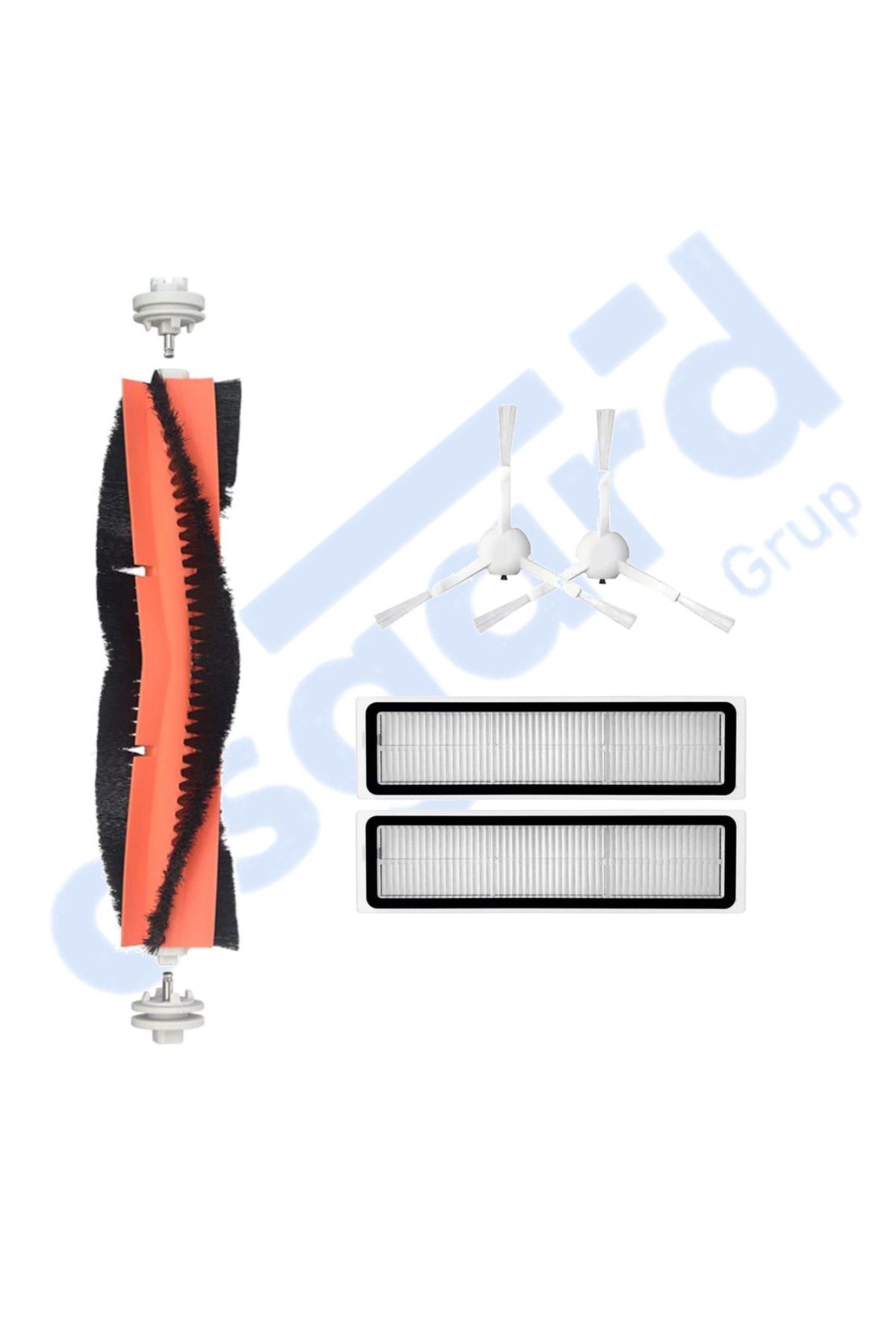 Asgard Grup Dreame D10S, D10S PRO, D9 MAX GEN2 Uyumlu 1 Ana Fırça 2 Yan Fırça 2 Filtre