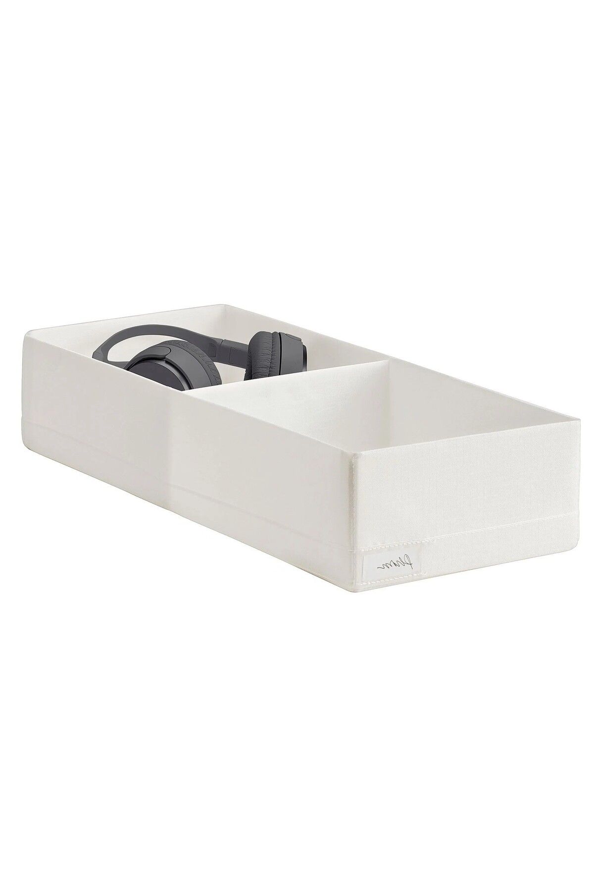 IKEA 2 Bölmeli Düzenleme Kutusu 20x51x10 Cm İkea Dolap İçi Düzenleyici Saklama Kutusu Beyaz Organizer