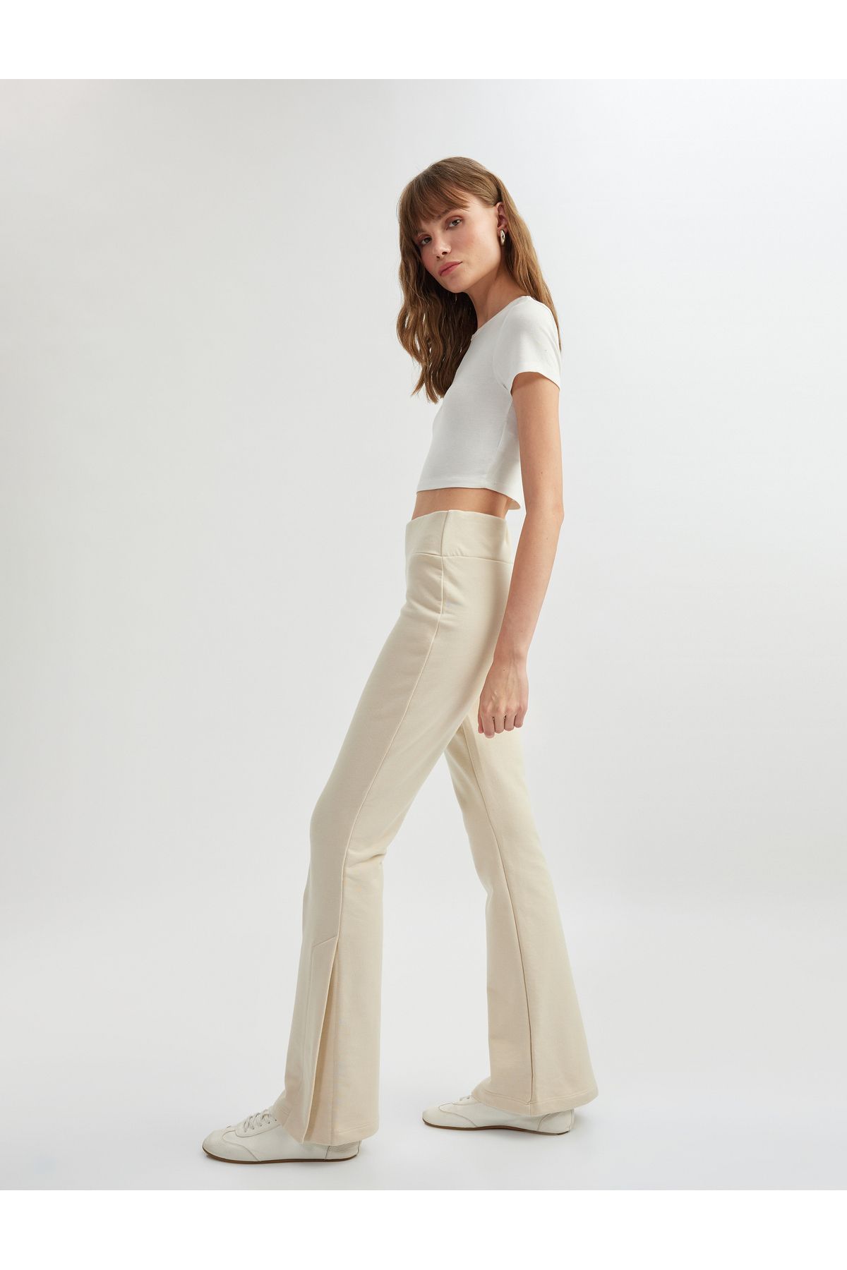Koton Yeni Sezon Slim Fit Üç İplik İspanyol Paça Eşofman Altı