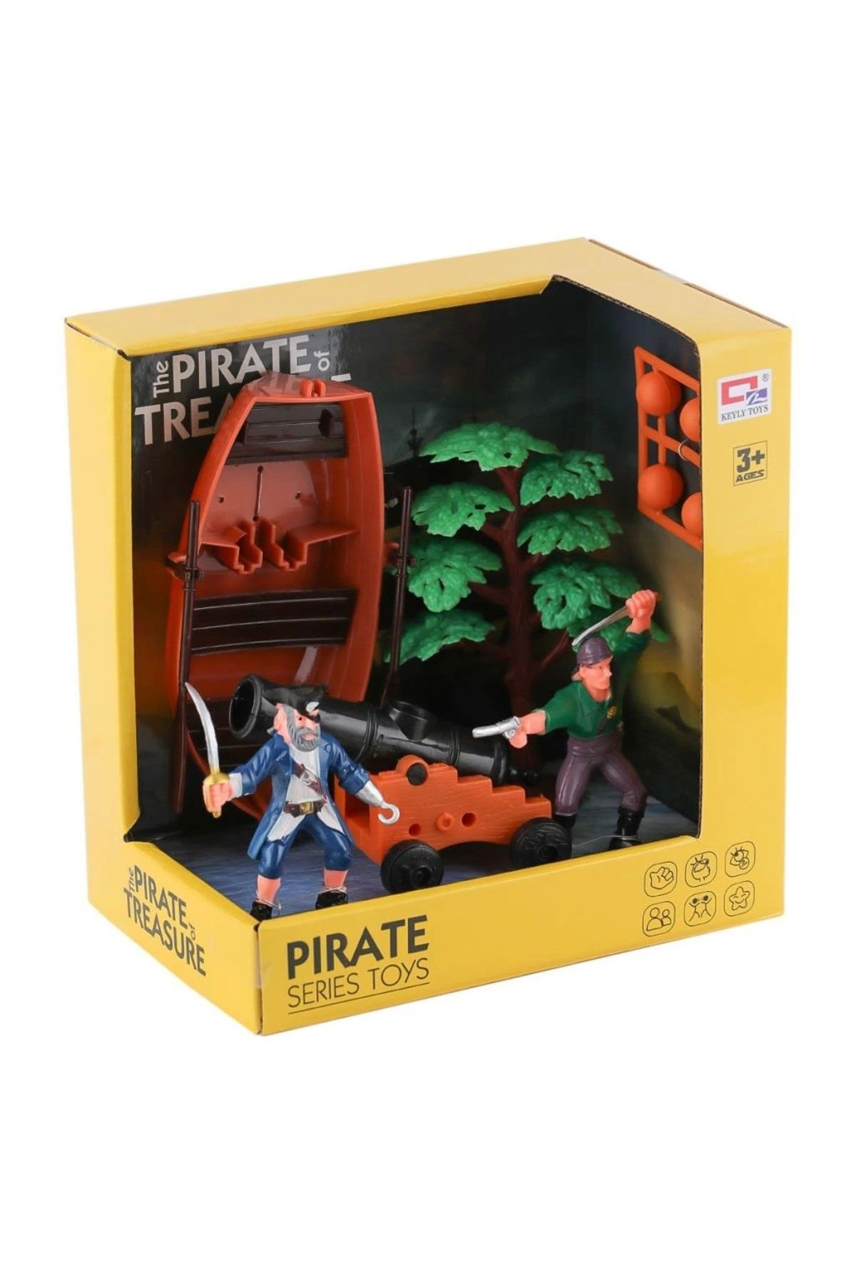 OurStyles 0807-27 Top Atan Kayıklı korsan Seti -Birliktoys