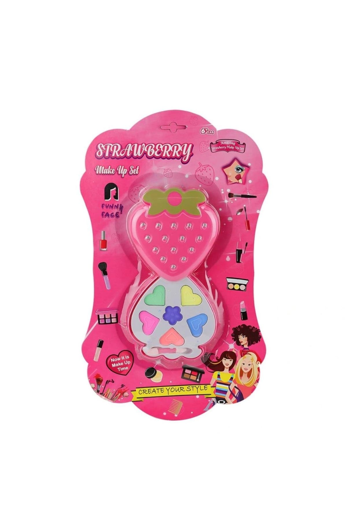 OurStyles BSR146 Çilek Tekli Makyaj Seti -Limon Oyuncak