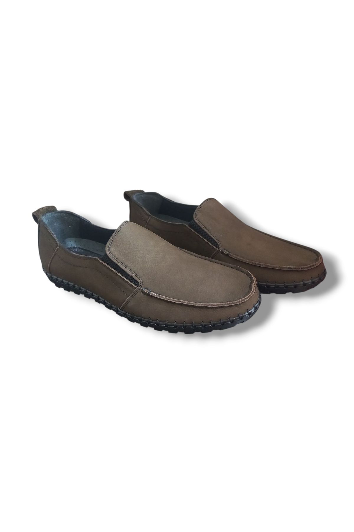 Growish GR321 Hakiki Nubuk Deri Günlük Kullanım Bağcıksız Loafer Erkek Ayakkabı