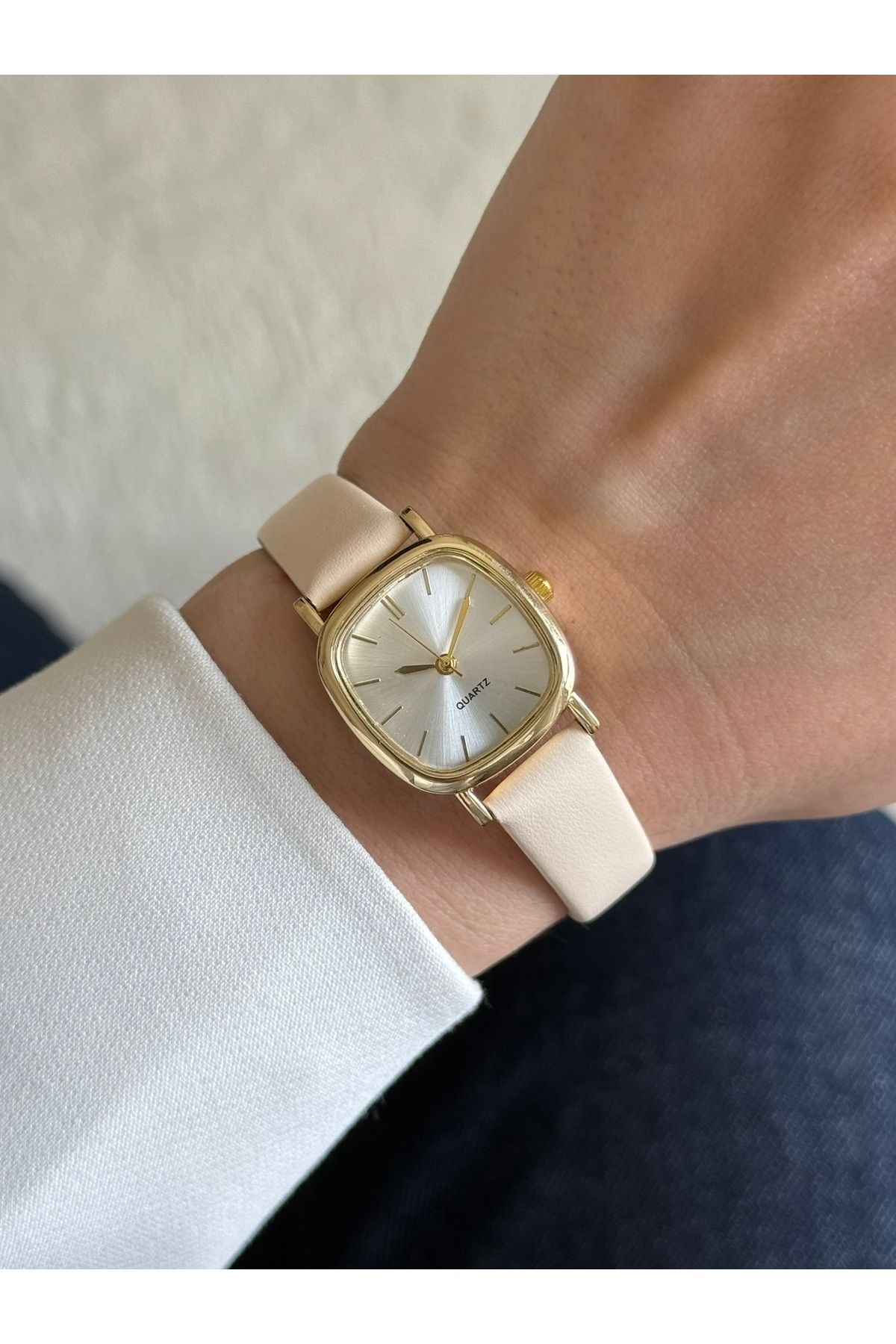 RoseandRoses Twig Minimal Deri Kayış Vintage Model Kadın Kol Saati