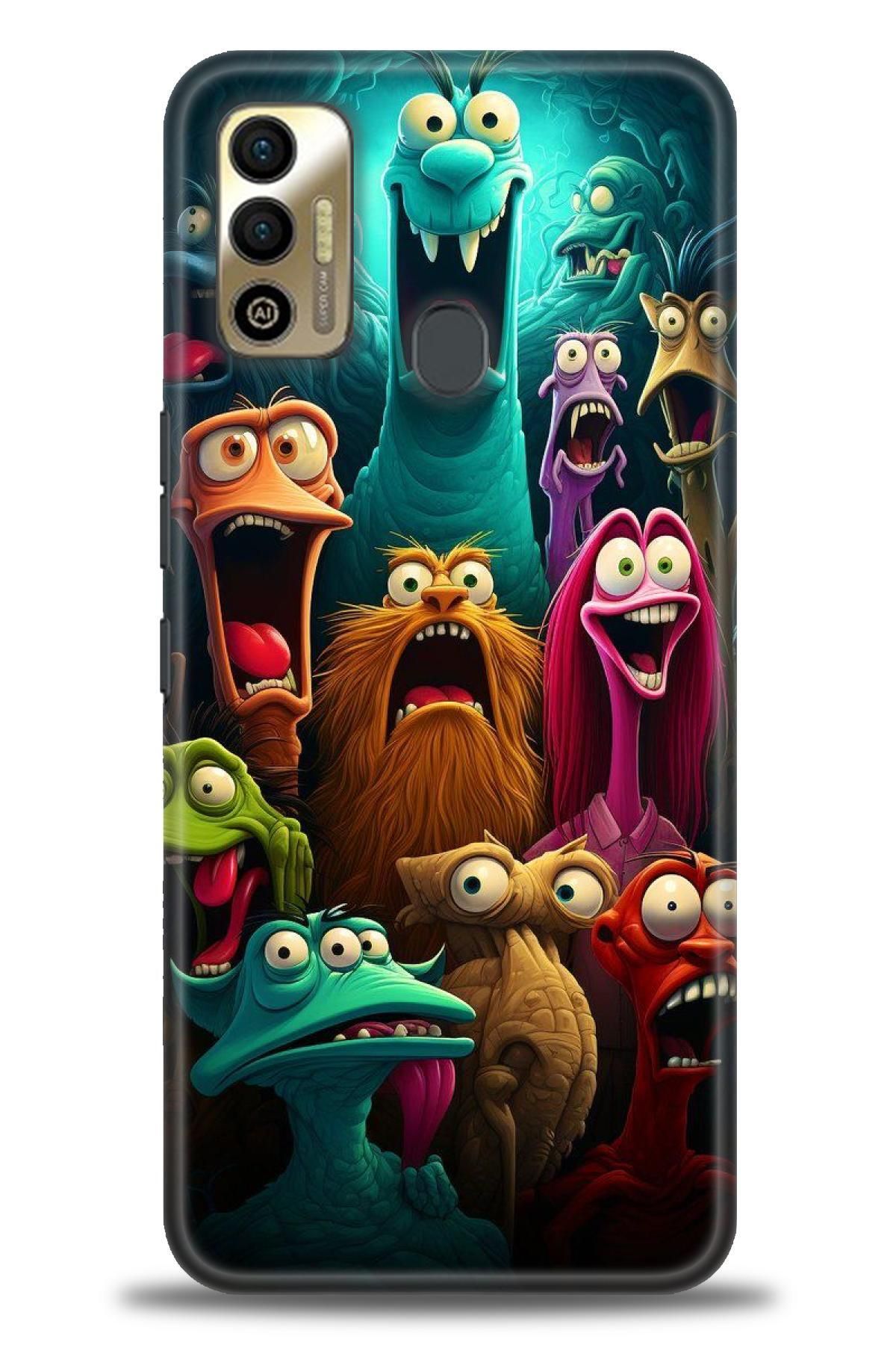 TECNO Spark 7 / 7T İle Uyumlu HD Baskılı Kılıf - Karışık Seri - 481