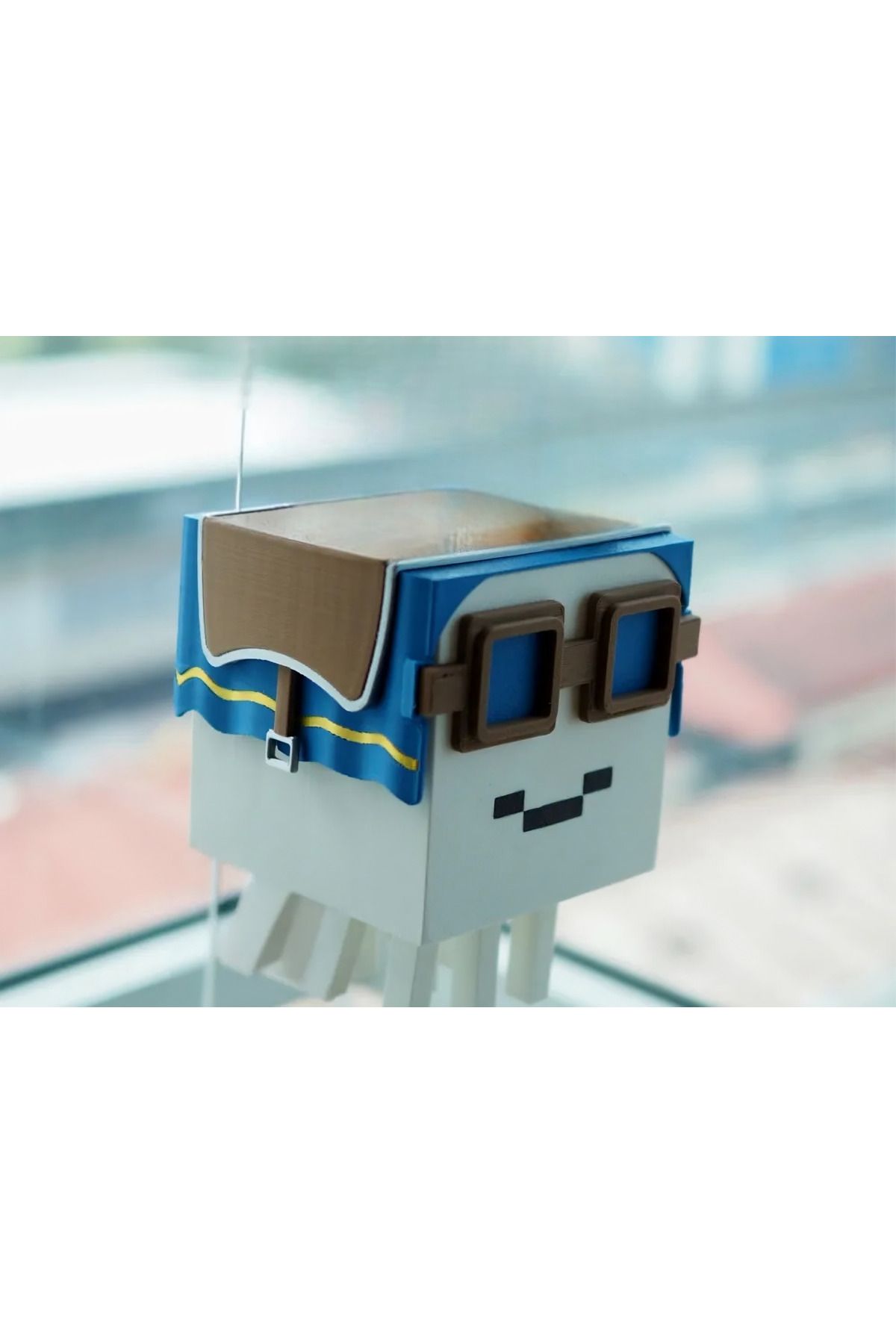 AxeIon Minecraft Temalı Mutlu Ghast Eklemli Figür