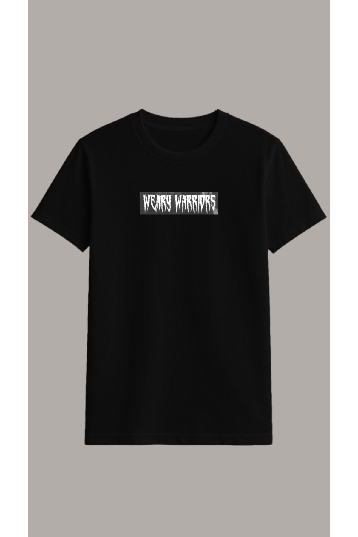 Vigor Wear WEARY WARRIORS Baskılı Oversize T-Shirt