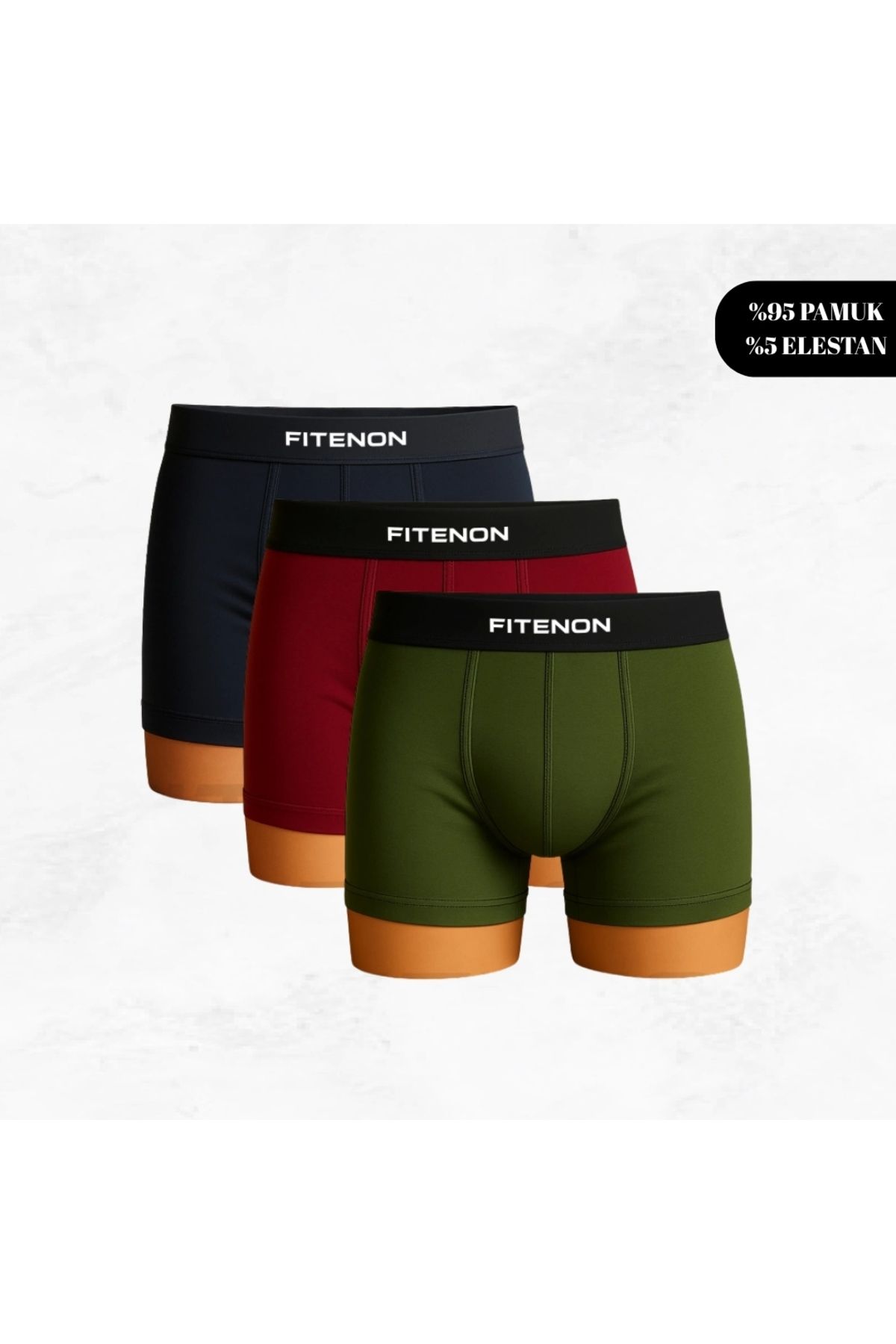 Wionland Fitenon Erkek 6’lı Boxer Seti – (Lacivert / Bordo / Yeşil)