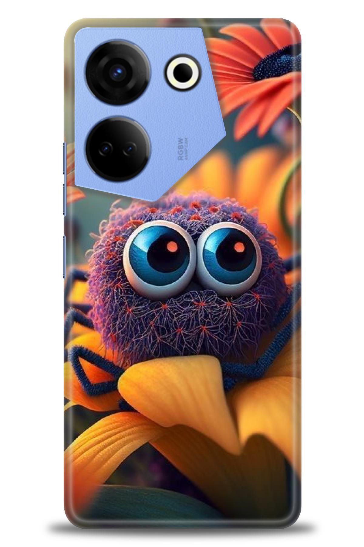 TECNO Camon 20 Pro 4G (CK7n)İle Uyumlu HD Baskılı Kılıf - Karışık Seri - 372