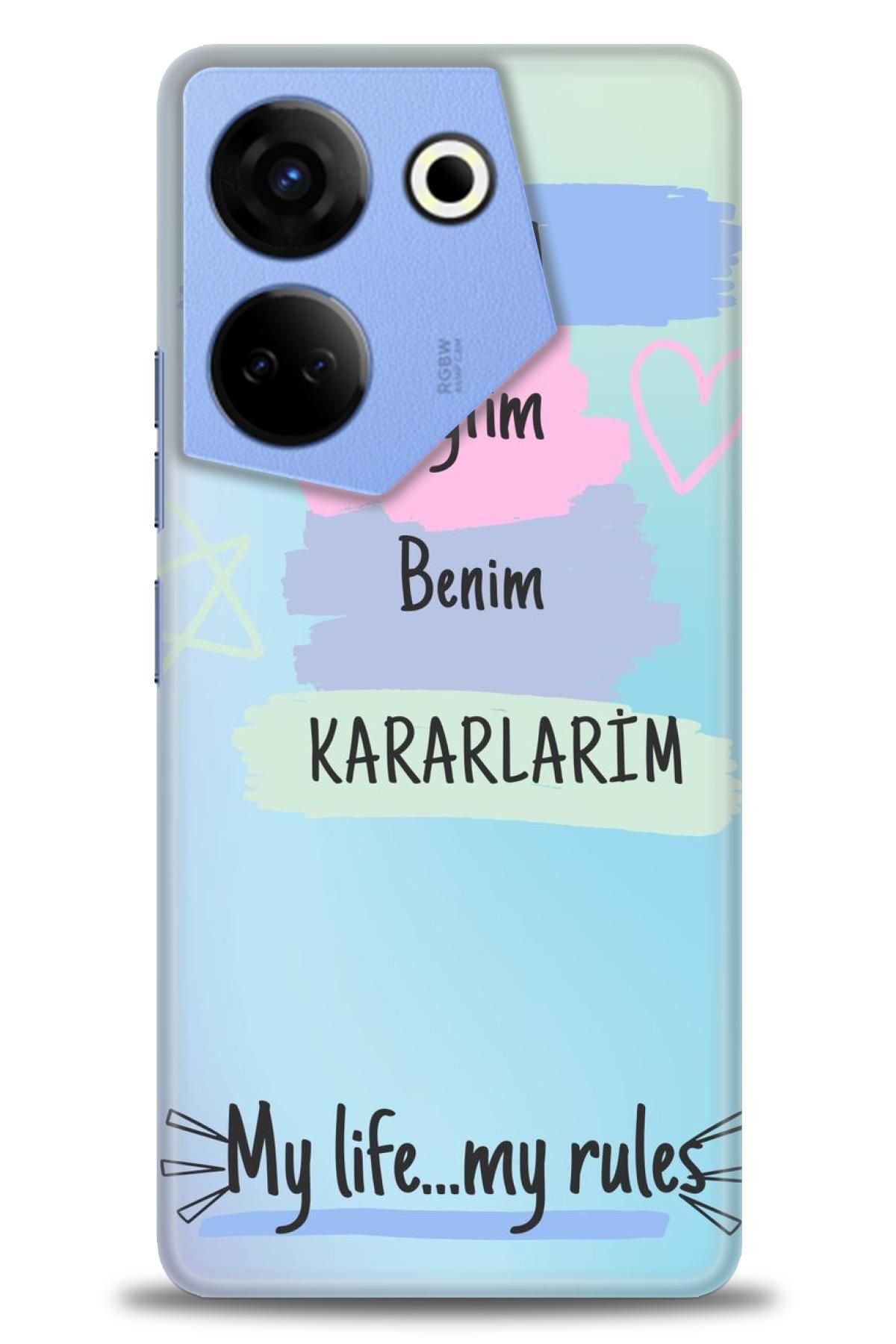 TECNO Camon 20 Pro 4G (CK7n)İle Uyumlu HD Baskılı Kılıf - Karışık Seri - 1072