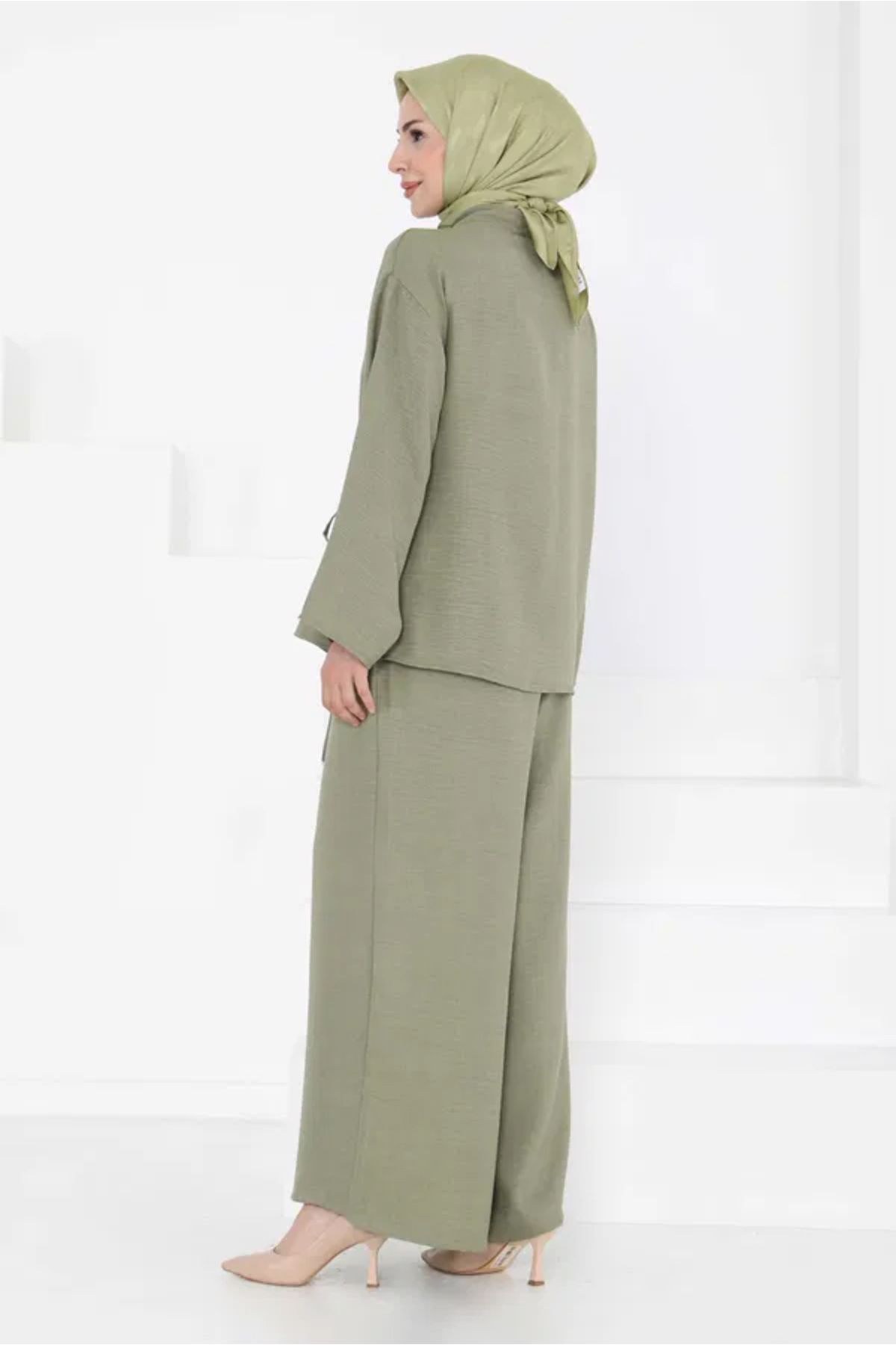 Butik Bağlamalı Ceket Pantolon