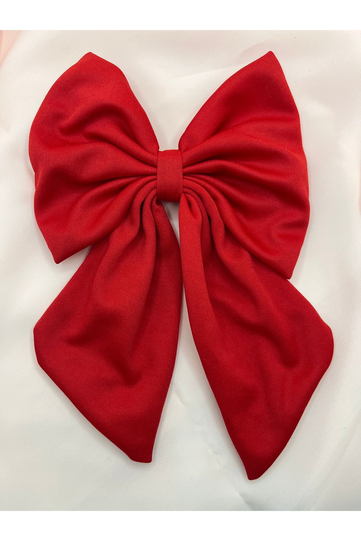 MOJO ACCESSORIES Kırmızı Esnek Kumaş Fiyonk Toka