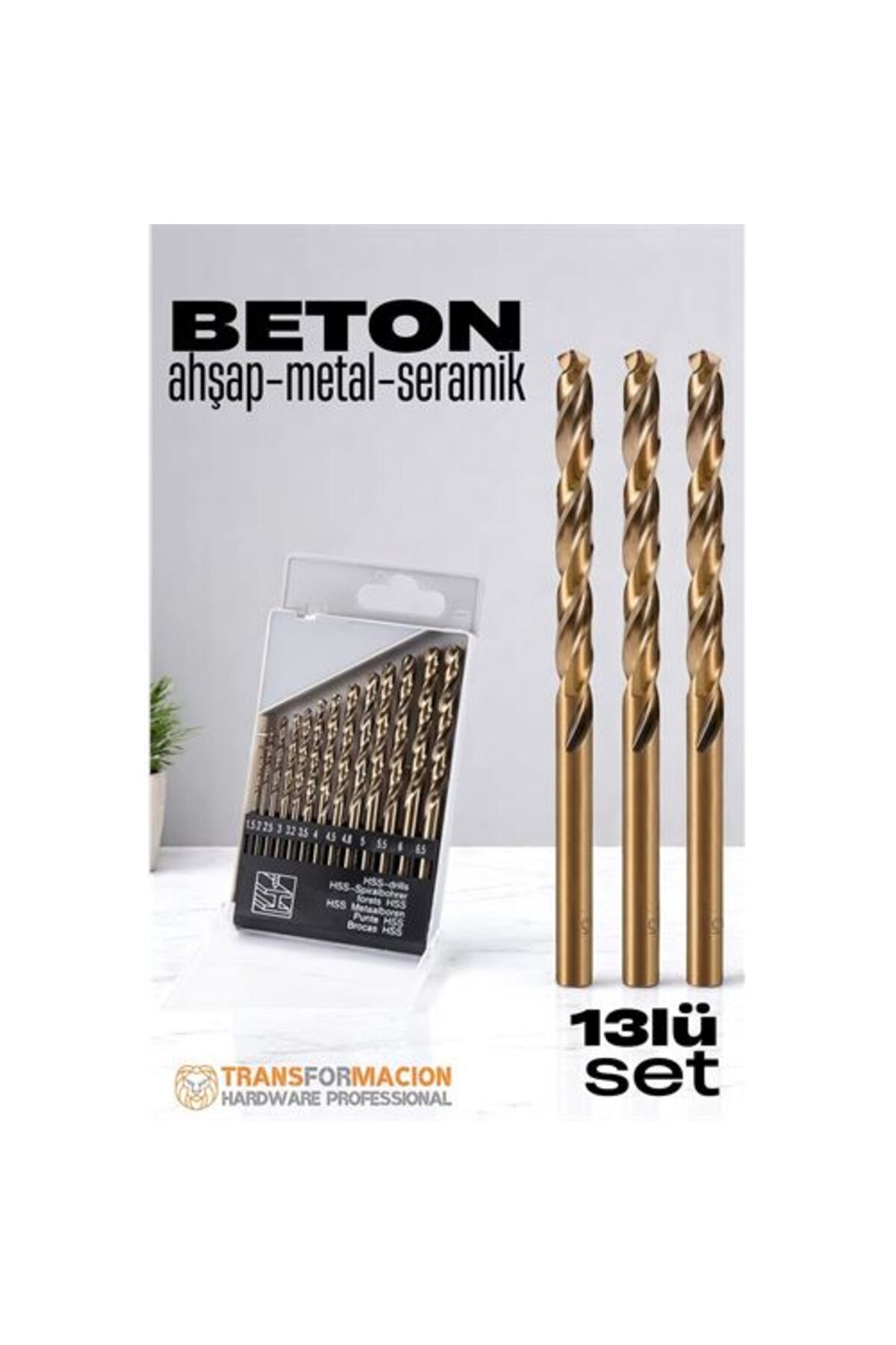 Skygo Modacar Beton Matkap Ucu Seti- Çelik Beton Metal Ahşap Matkap 13 lü SET