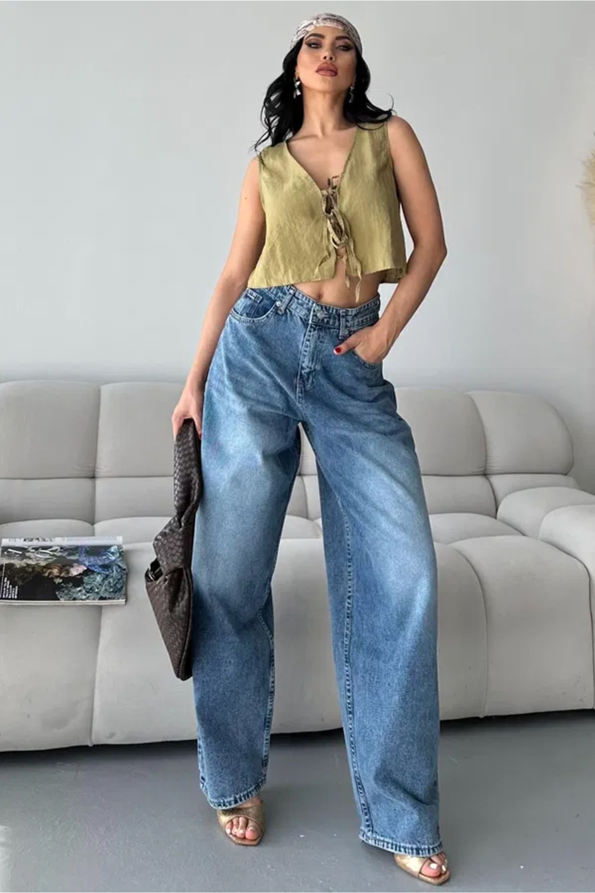Butik Bıyık Baggy Kot Pantolon