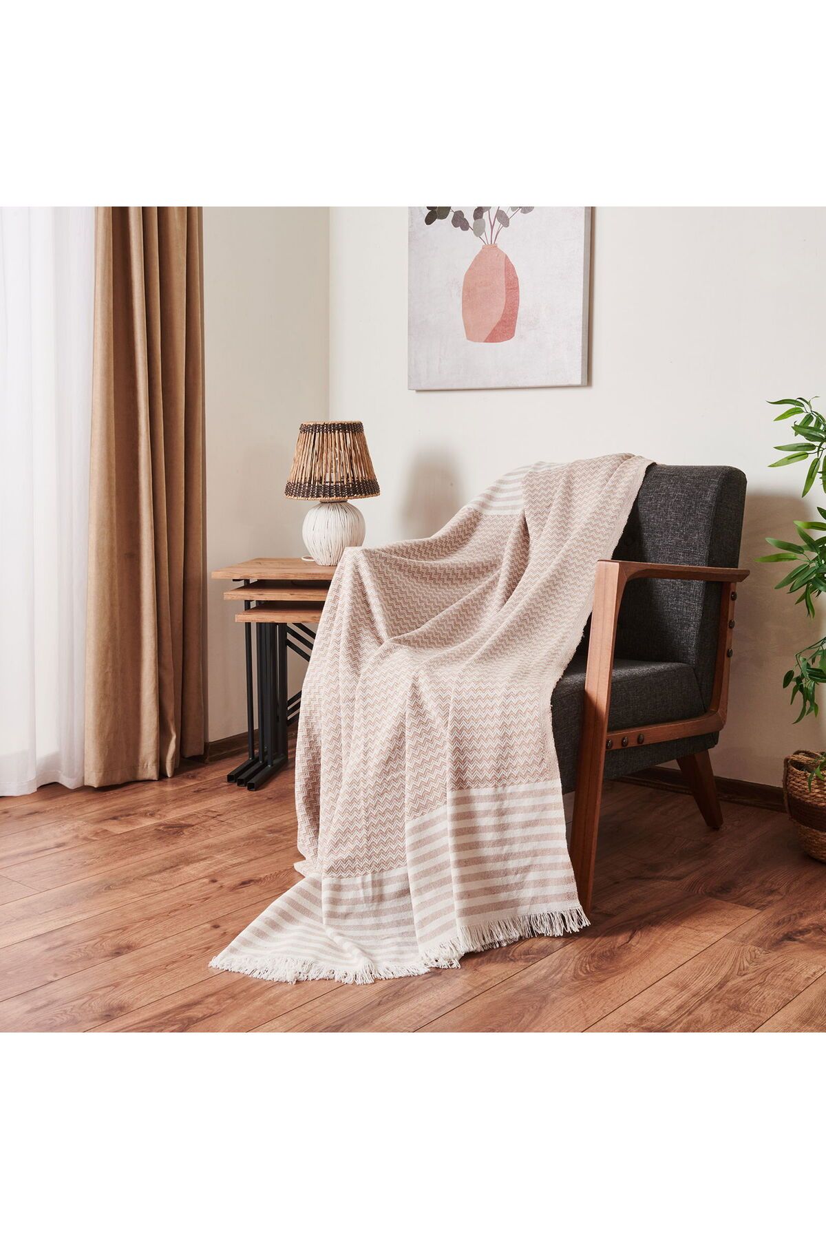 MATMEL Waffle Banyo Havlusu - Antrasit - 70x140 cm