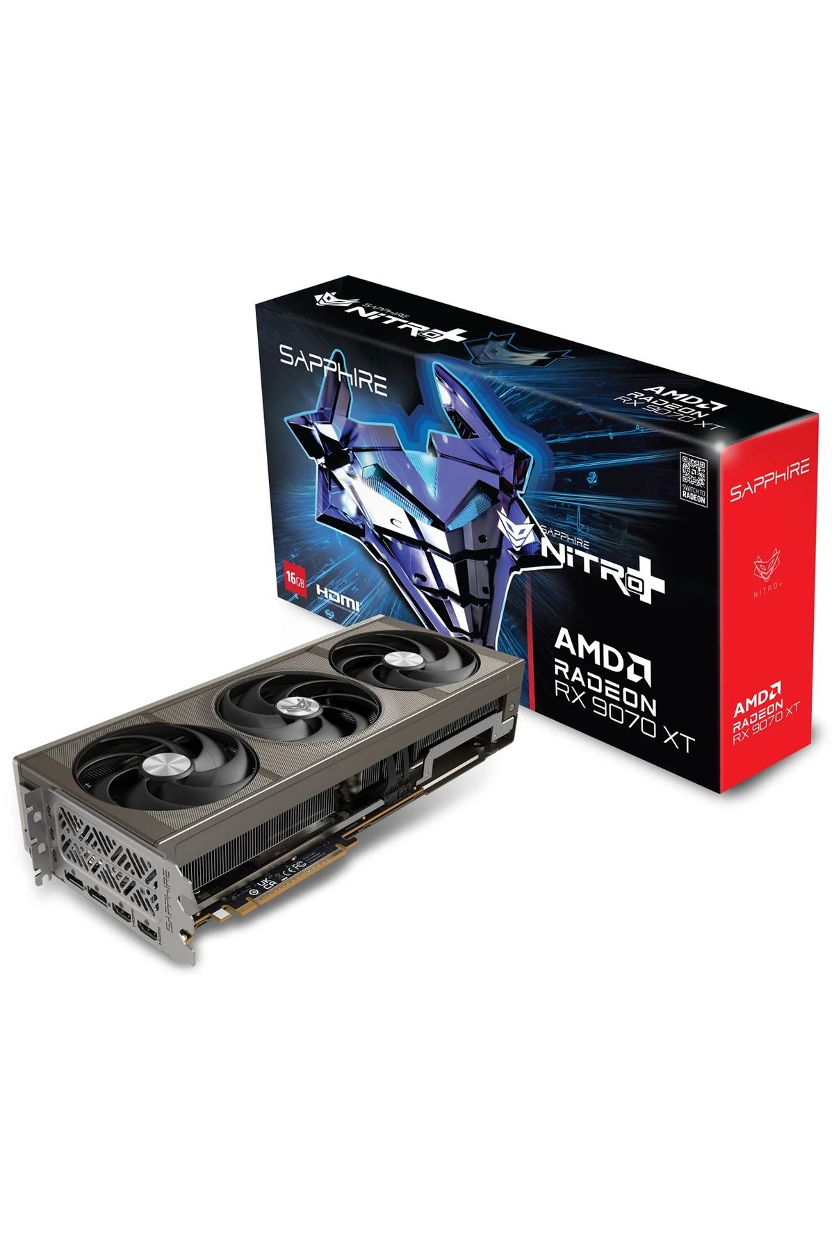 SAPPHIRE Sapphire Nitro+ AMD Radeon RX 9070 XT 11348-01-20G 16GB GDDR6 256Bit Gaming OC (Oyuncu) Ekran Kartı