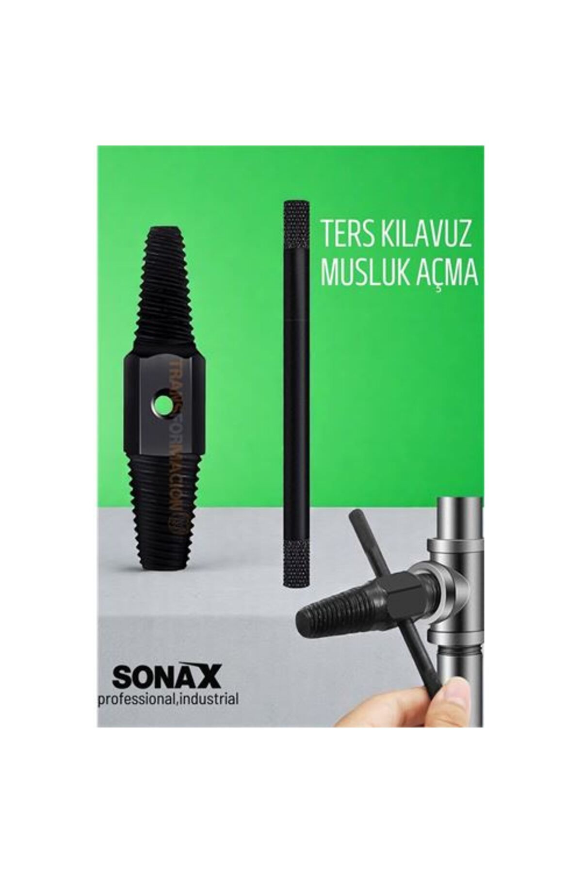 Skygo Modacar Ters Kılavuz Hasarlı Musluk Boru Vana Kılavuz Seti Musluk Açma