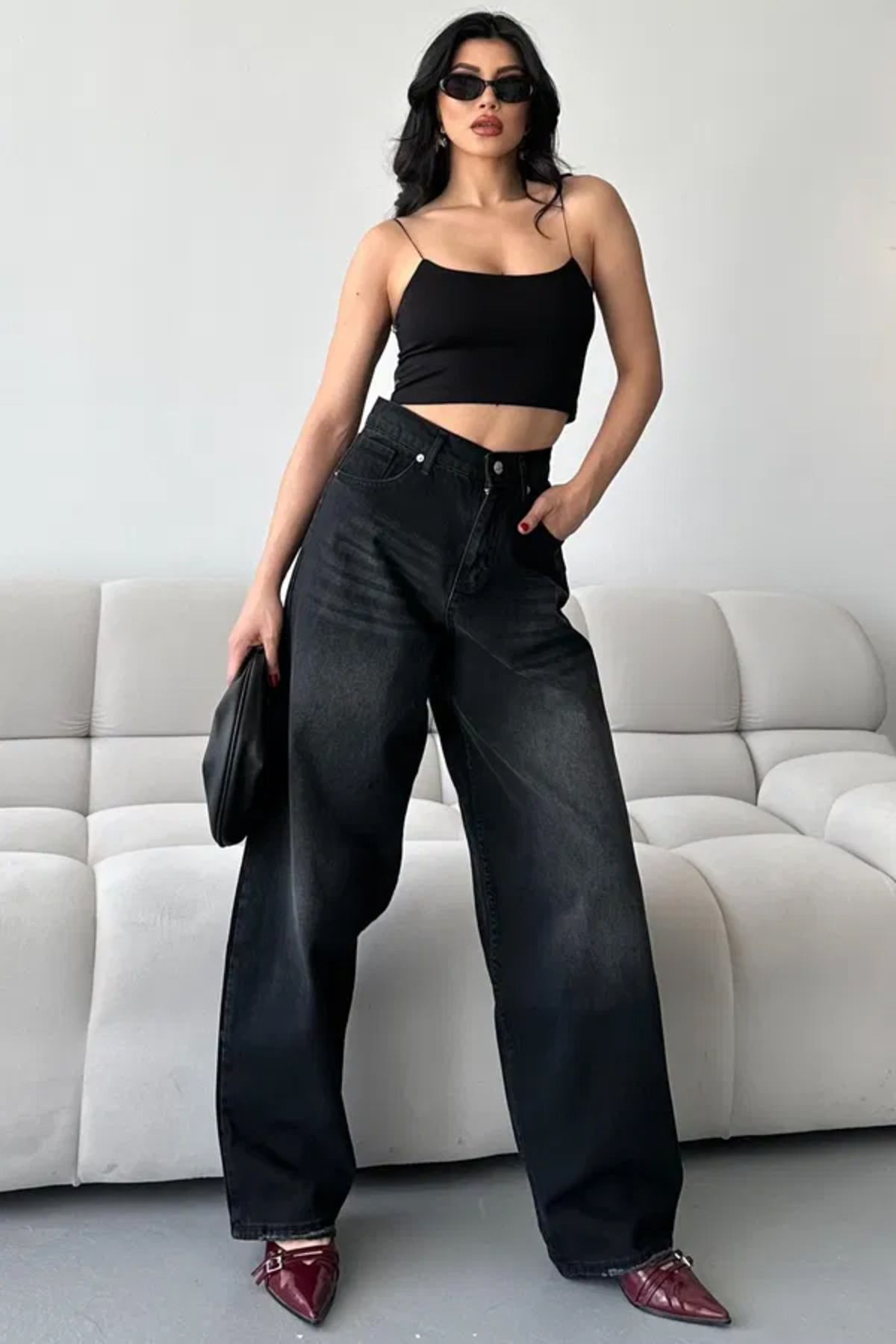 Butik Bıyık Baggy Kot Pantolon