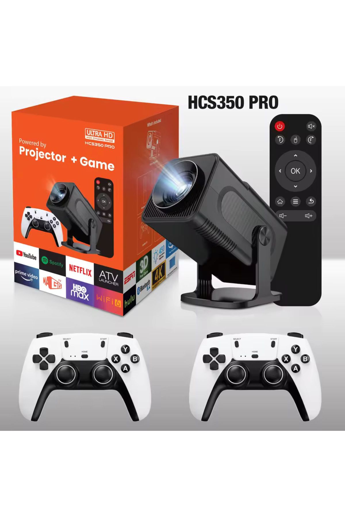 bellami HCS350 Pro Retro Video Oyunu Konsolu + Android Tv + Dahili Hoparlör