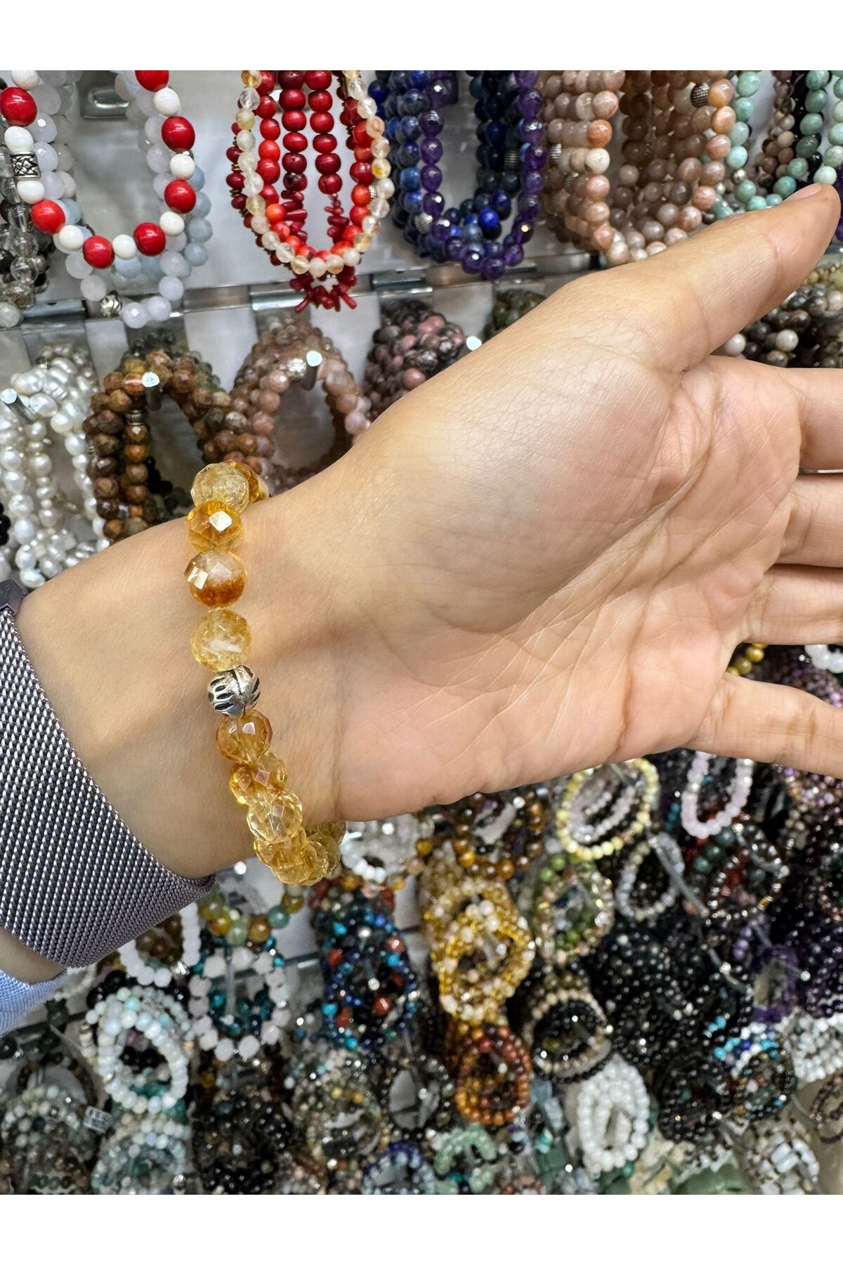 hayaltasari DOĞAL SİTRİN TAŞLI BİLEKLİK