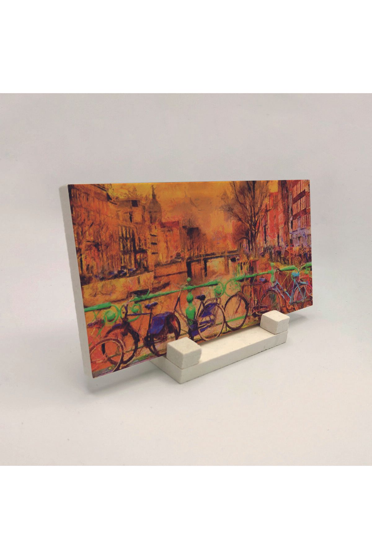 Souvenest Hollanda Baskılı Doğaltaş Masaüstlük 10x20 DRG-22