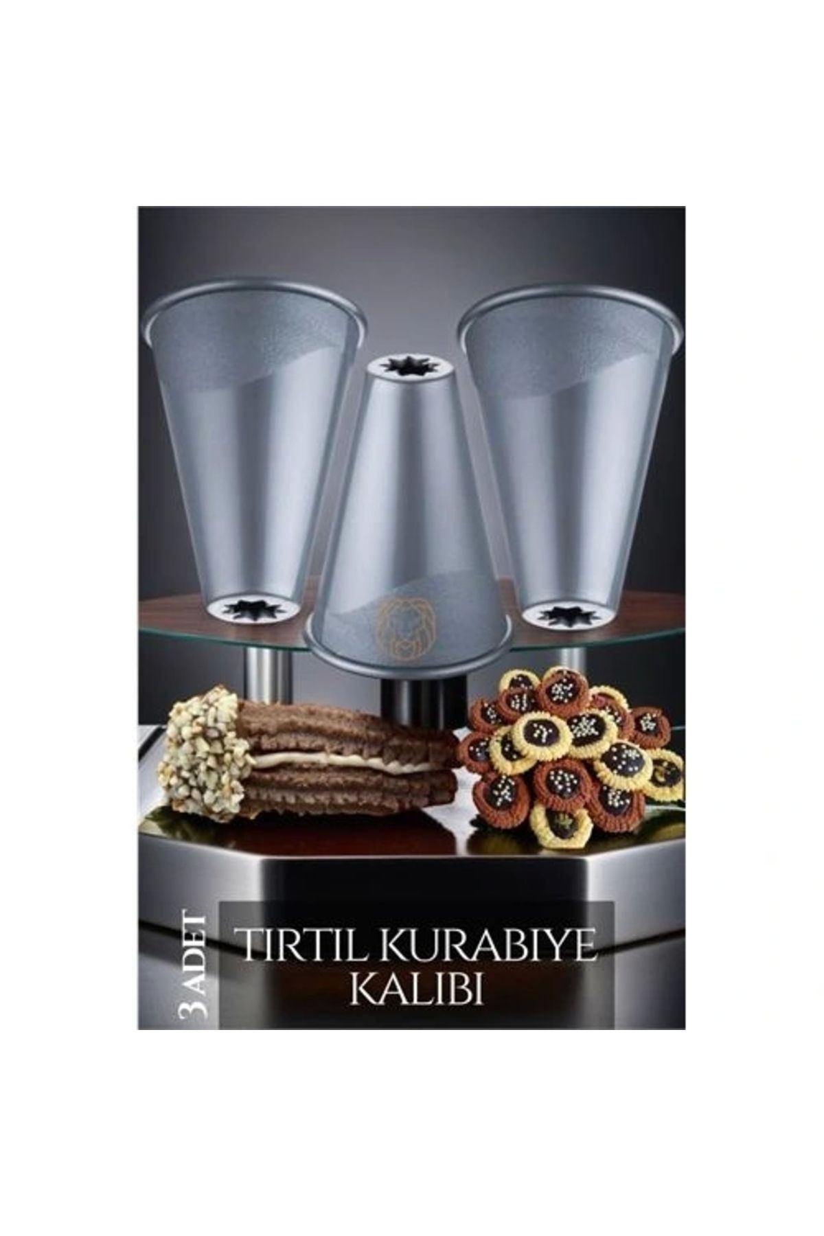 OurStyles 3 lü Tırtıl Kurabiye Şekillendirici Fracassi Design