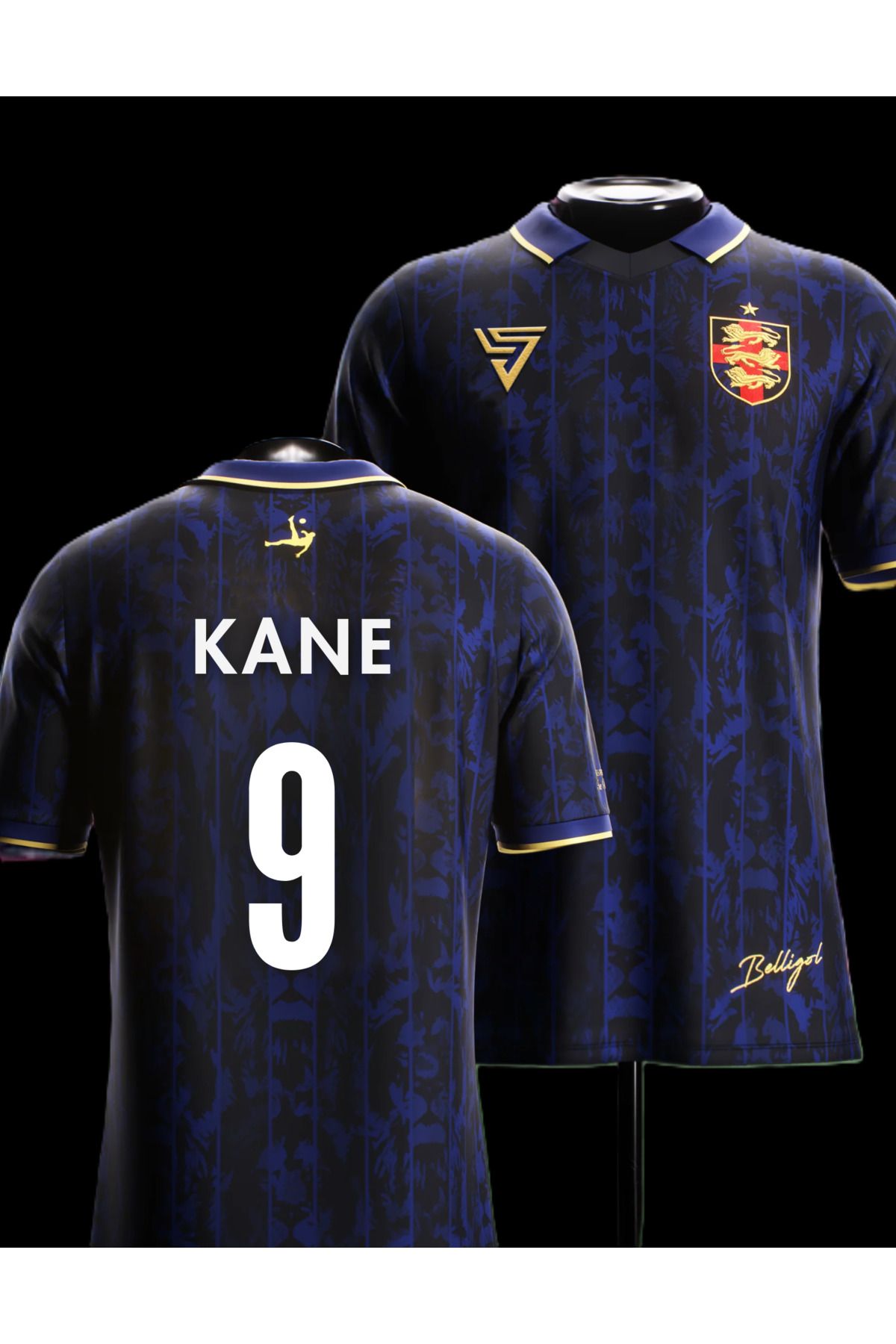 Lion Spor İngiltere Milli Takımı Özel Tasarımlı Harry Kane Yakalı Konsept Forması
