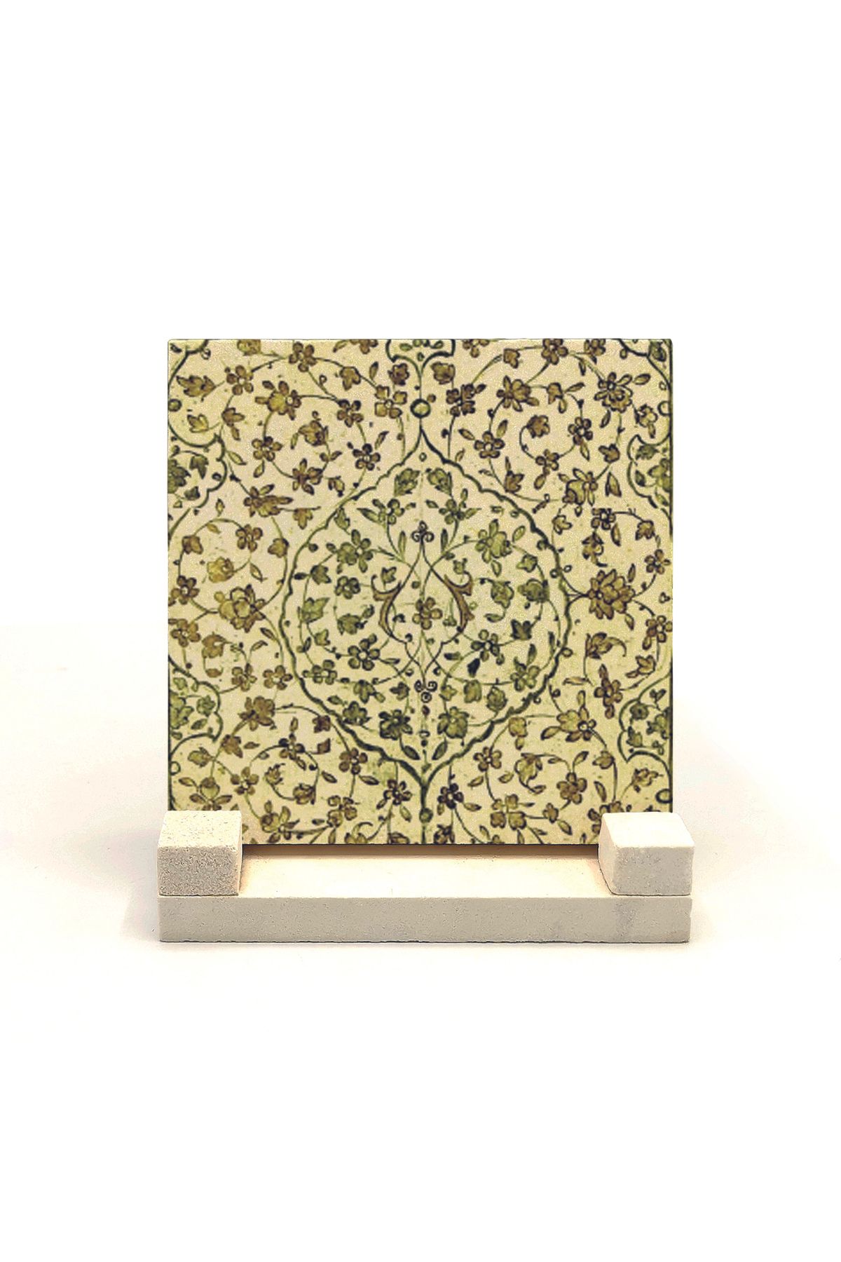 Souvenest Motif Baskılı Doğaltaş Masaüstlük 10x10 Kd-46