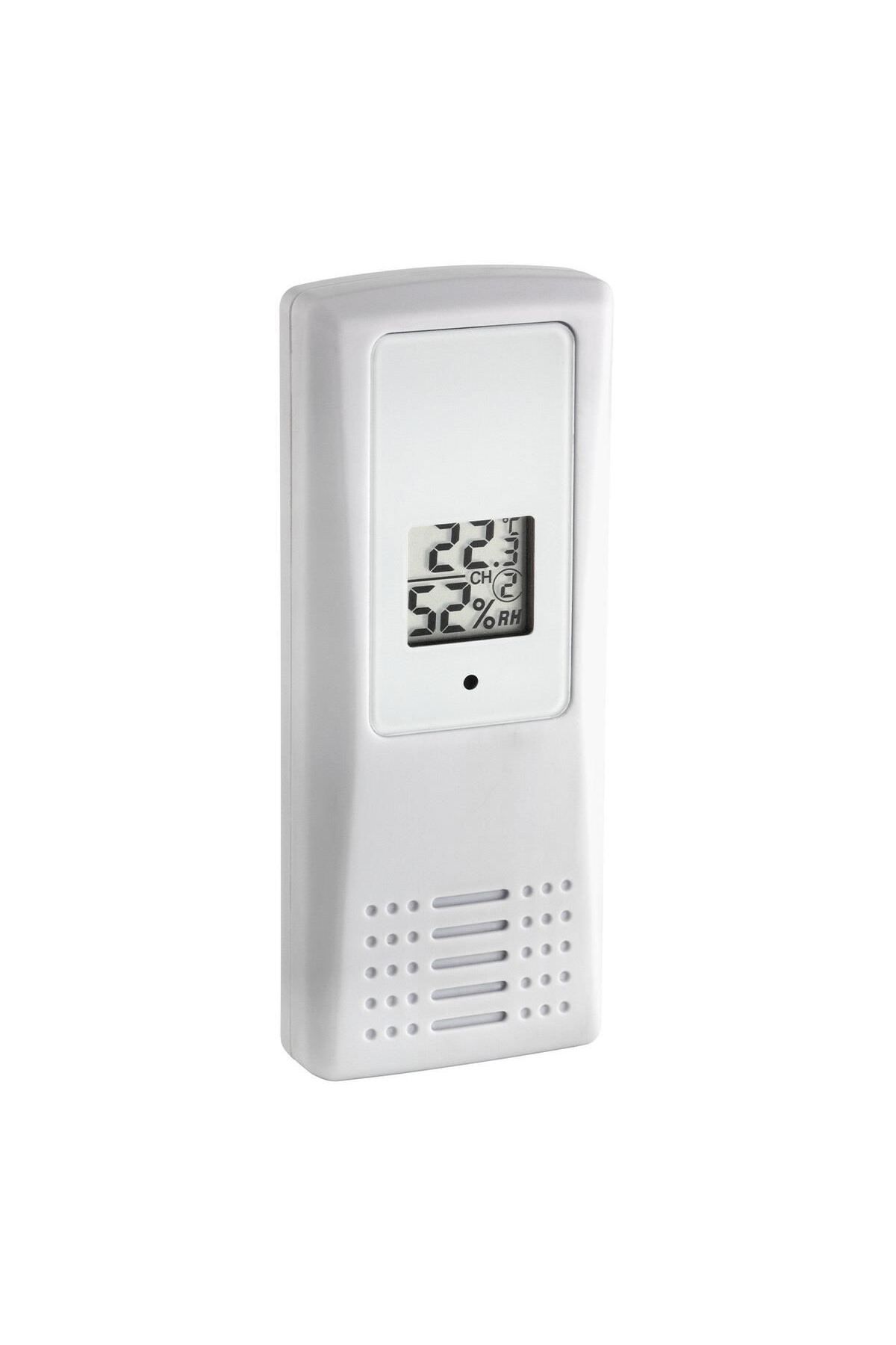 TFA-Wireless Digital Transmitter For Temperature And Humidity, Lcd Display, White, 30.3208.02 1