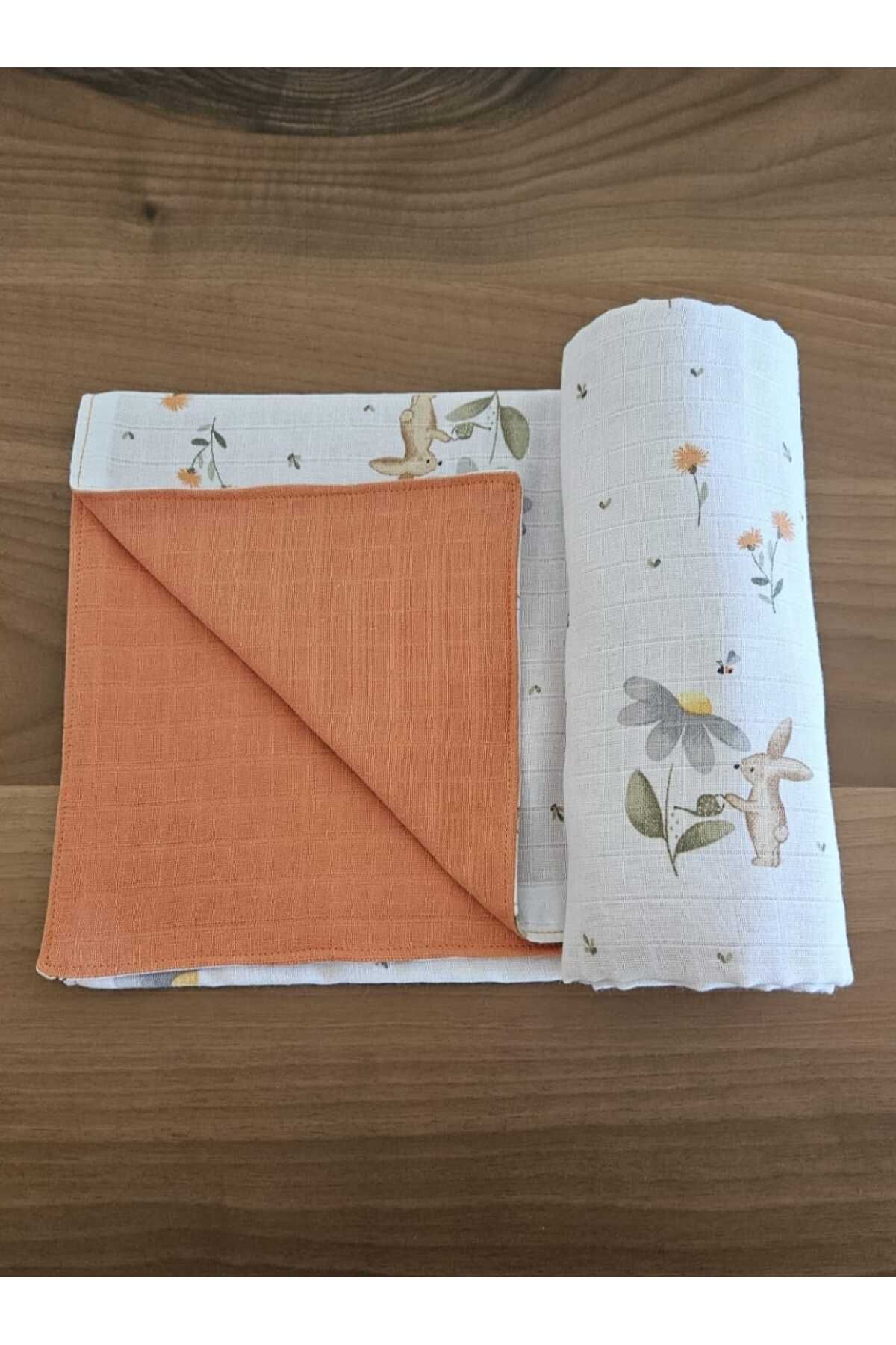 Home ÇİFT TARAFLI MÜSLİN %100 PAMUK BEBEK ÇOK AMAÇLI BATTANİYE