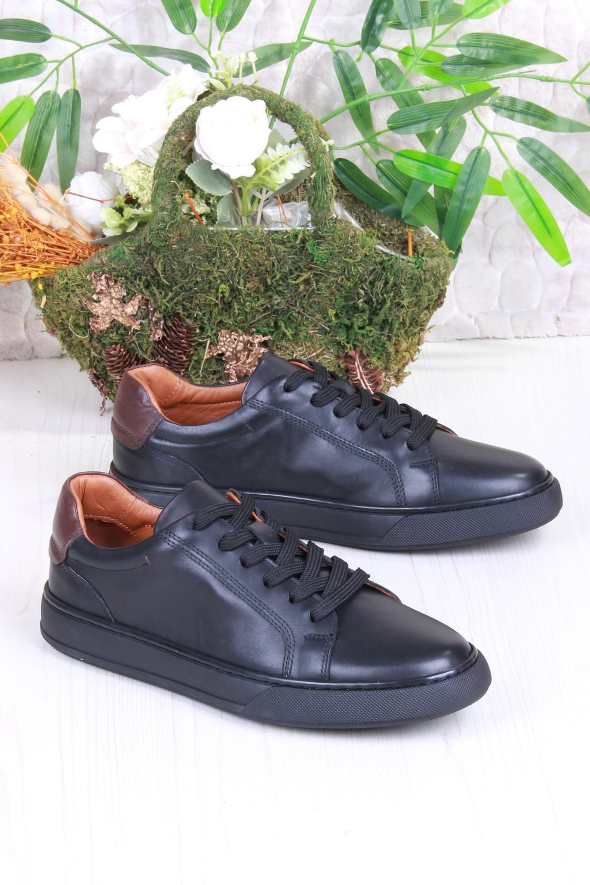 Mehmet Mete 2082 Tkn Rahat Esnek Hakiki Deri Sneaker Erkek Ayakkabı