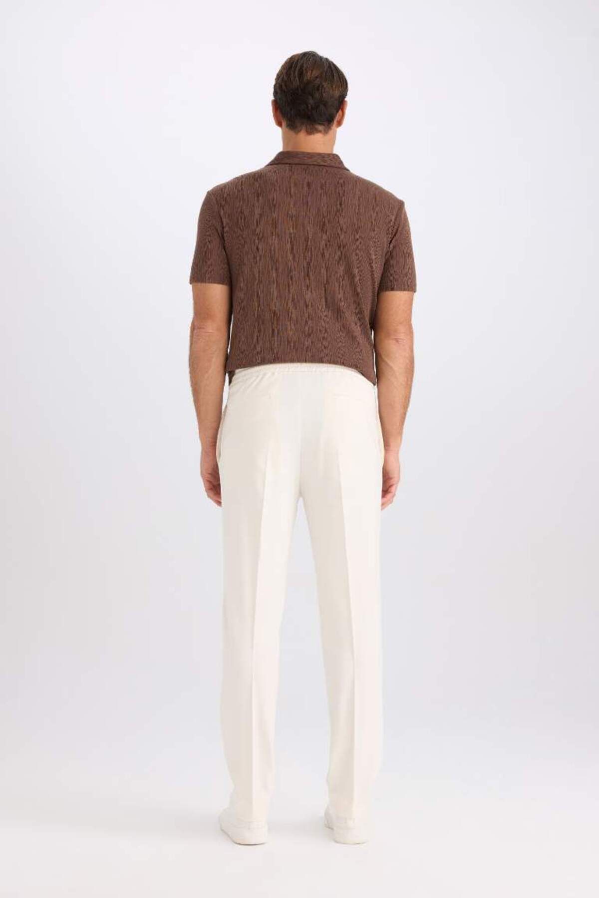 DeFacto-Summer Fabric Jogger Pants with Lacing at the Waist Elastic Straight Leg Stretching in All Directions with Pockets A9943Ax25Sp 6
