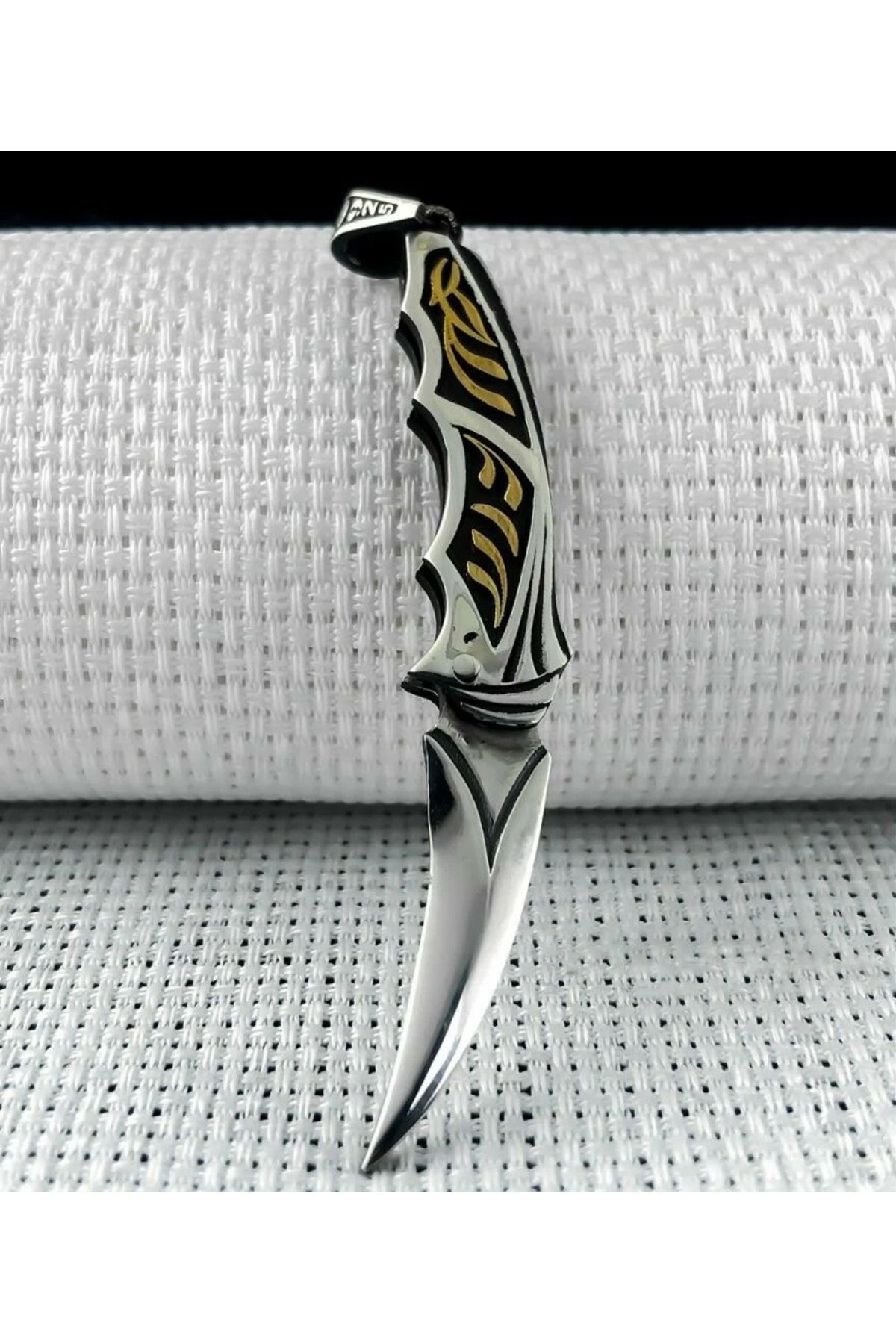 shop Bıcak 925 Ayar Gümüş Erkek Kolye