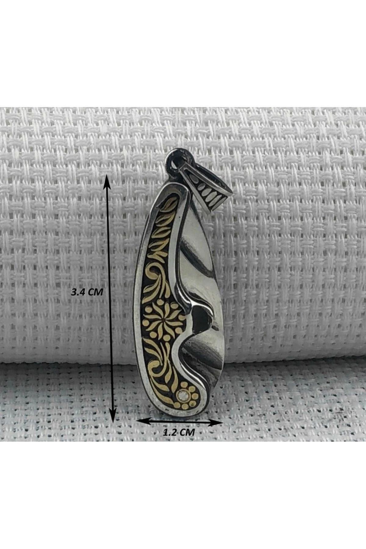 shop Bıcak 925 Ayar Gümüş Erkek Kolye