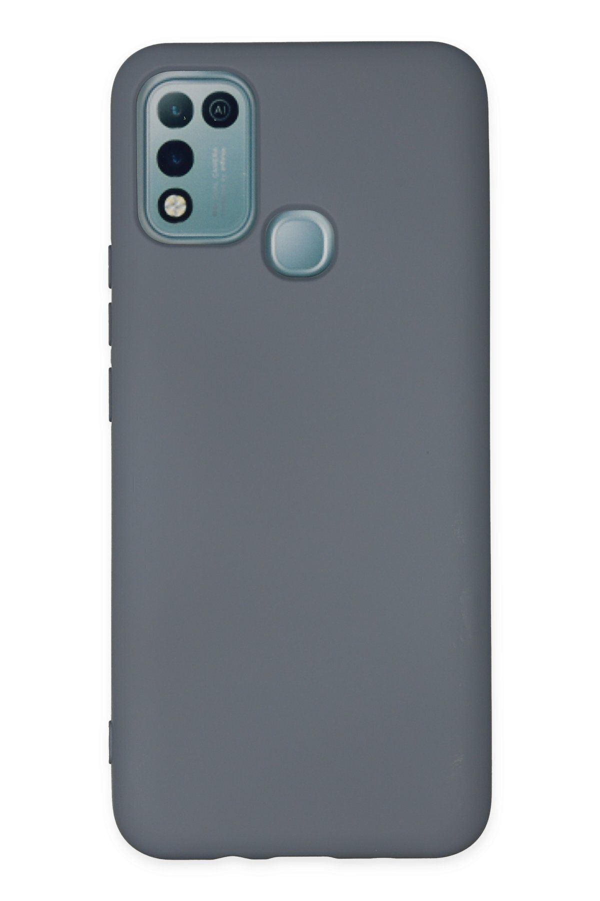 cepmoda İnfinix Hot 10 Play Telefon Kılıfı - Lansman, iÇi Süet/Kadife, Soft v2 - GRİ