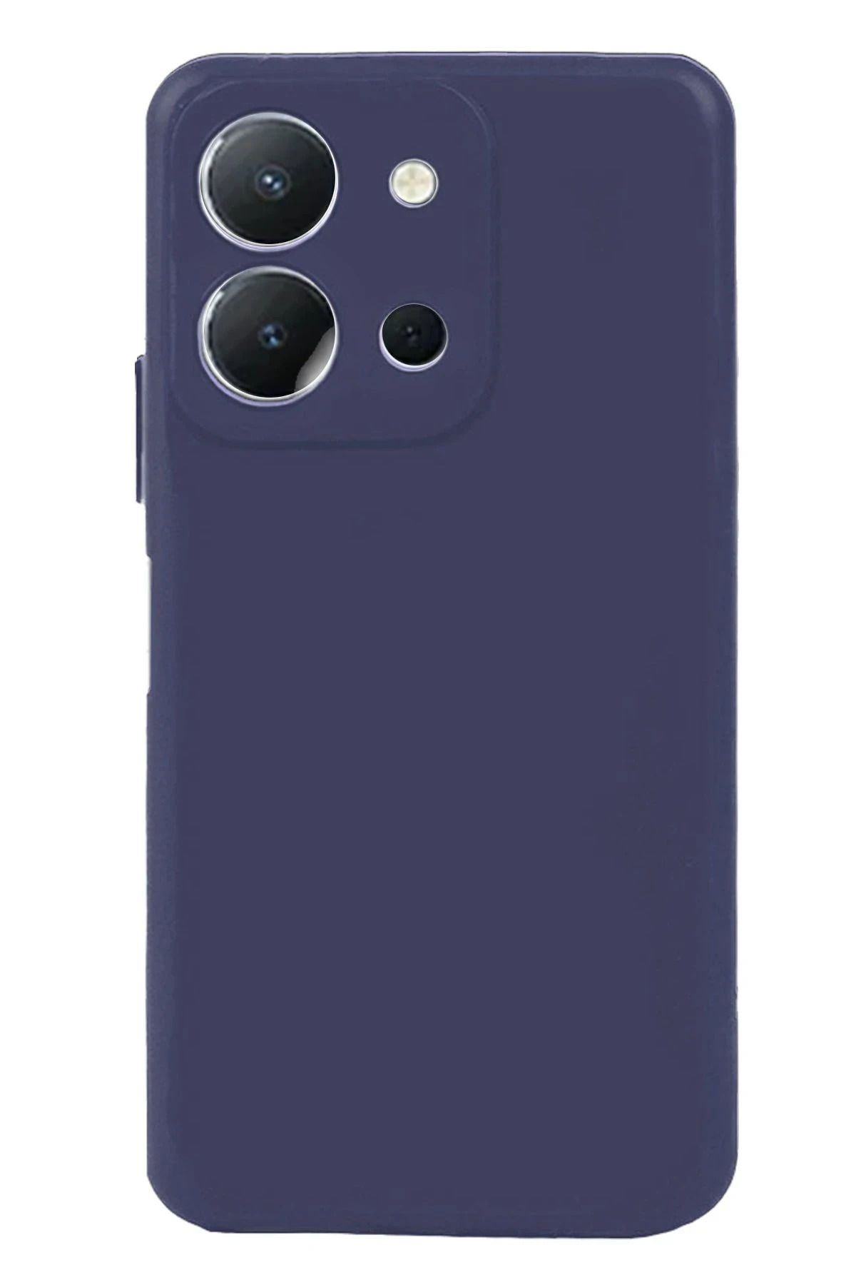 cepmoda Vivo Y36 Uyumlu Telefon Kılıfı - Lansman, iÇi Süet/Kadife, Soft - LACİVERT