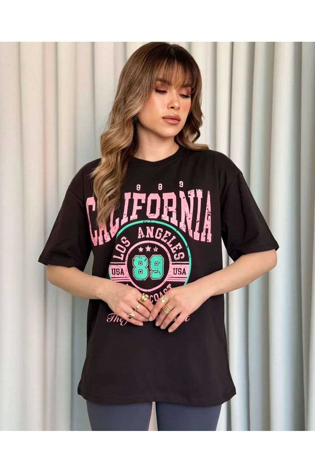 RENK RENK OUTLET YS148 1889 CALIFORNIA BSK TSHIRT