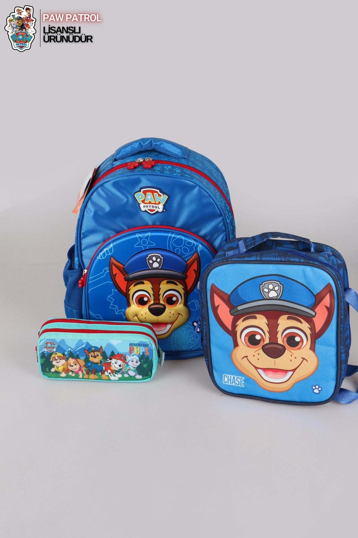 PAW PATROL YENİ SEZON LİSANSLI PAW PATROL OKULDA MACERA KOLEKSİYONU OKUL,TERMOSLU BESLENME VE KALEM ÇANTASI OK