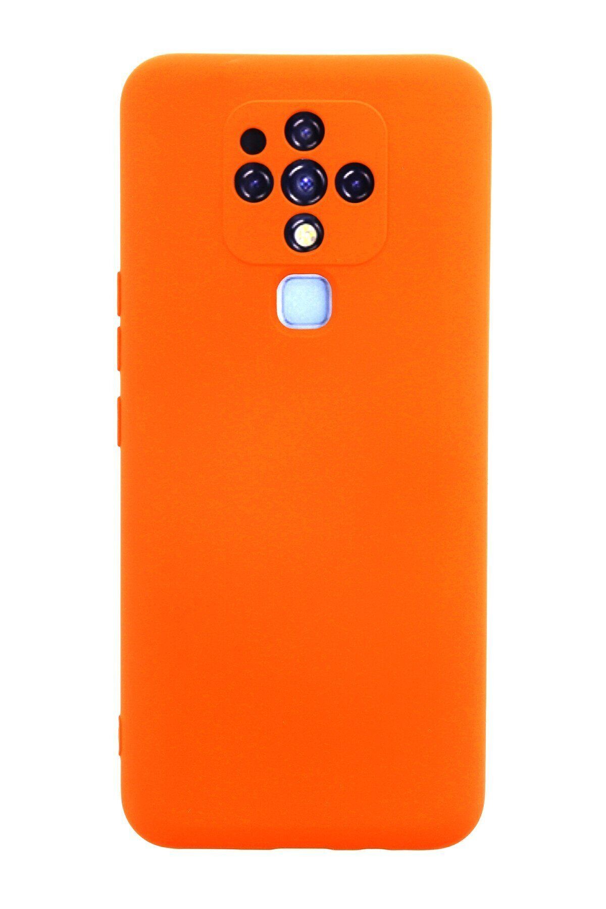 cepmoda Tecno CAMON 16 Uyumlu Telefon Kılıfı - Lansman, iÇi Süet/Kadife, Soft - TURUNCU