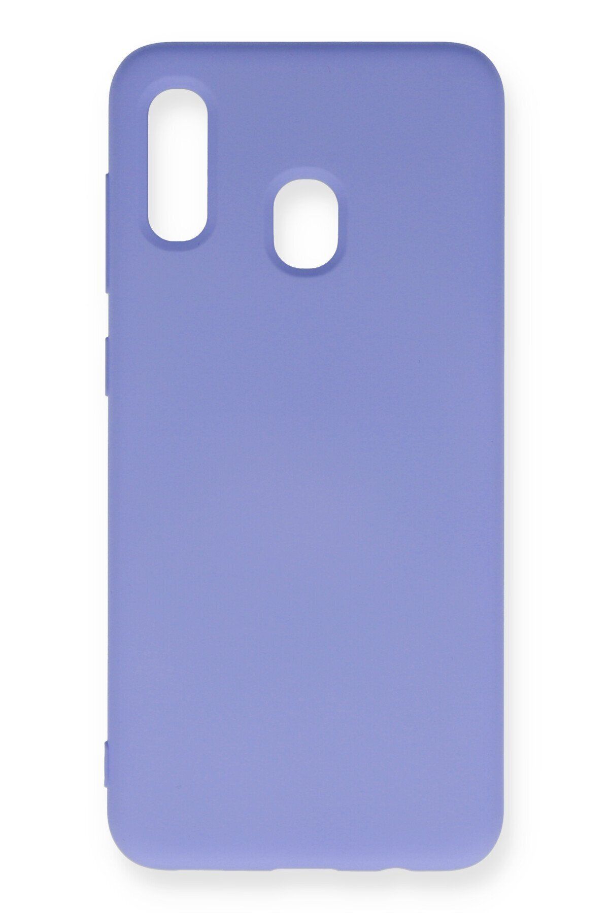 cepmoda Samsung Galaxy A20 Telefon Kılıfı - Lansman, iÇi Süet/Kadife, Soft v2 - LİLA