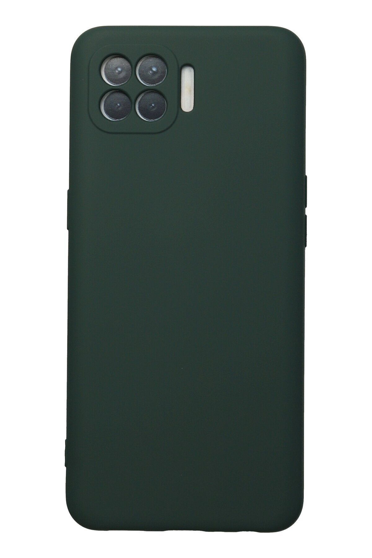 cepmoda Oppo Reno 4 Lite Telefon Kılıfı - Lansman, iÇi Süet/Kadife, Soft v2 - KOYU YEŞİL