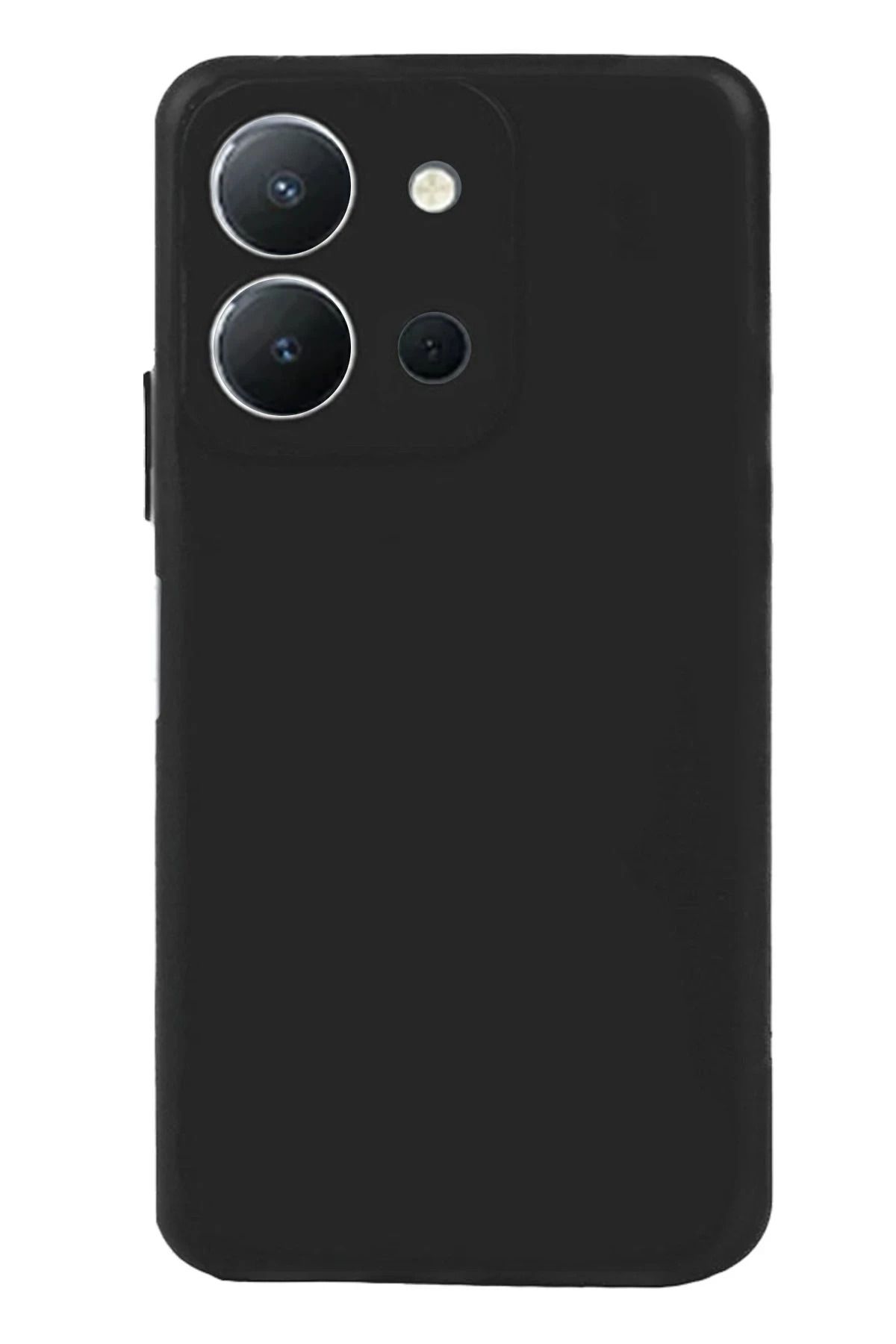 cepmoda Vivo Y36 Uyumlu Telefon Kılıfı - Lansman, iÇi Süet/Kadife, Soft - SİYAH