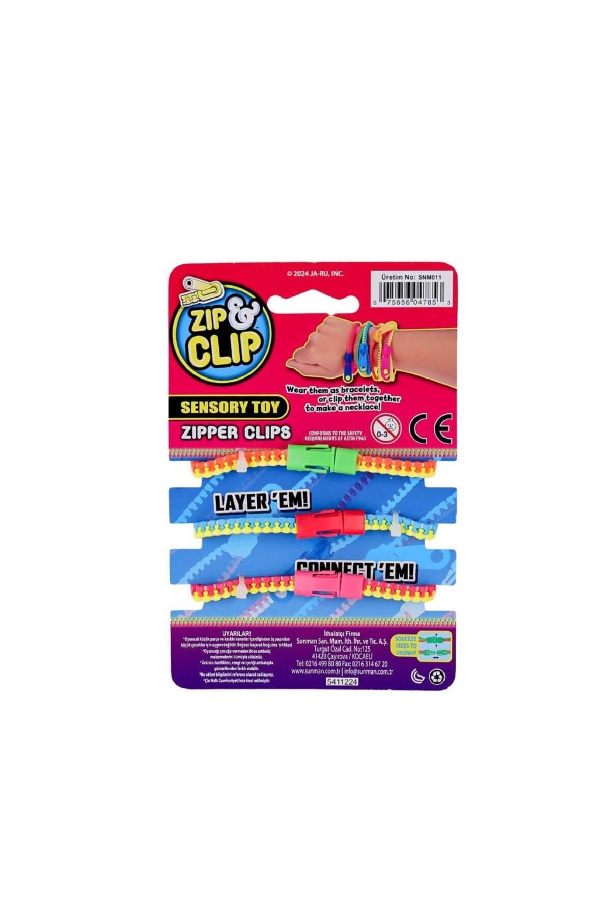 NW NessiWorld Nessiworld 4785 Zıp Clip Zipper Clips 3lü -Sunman