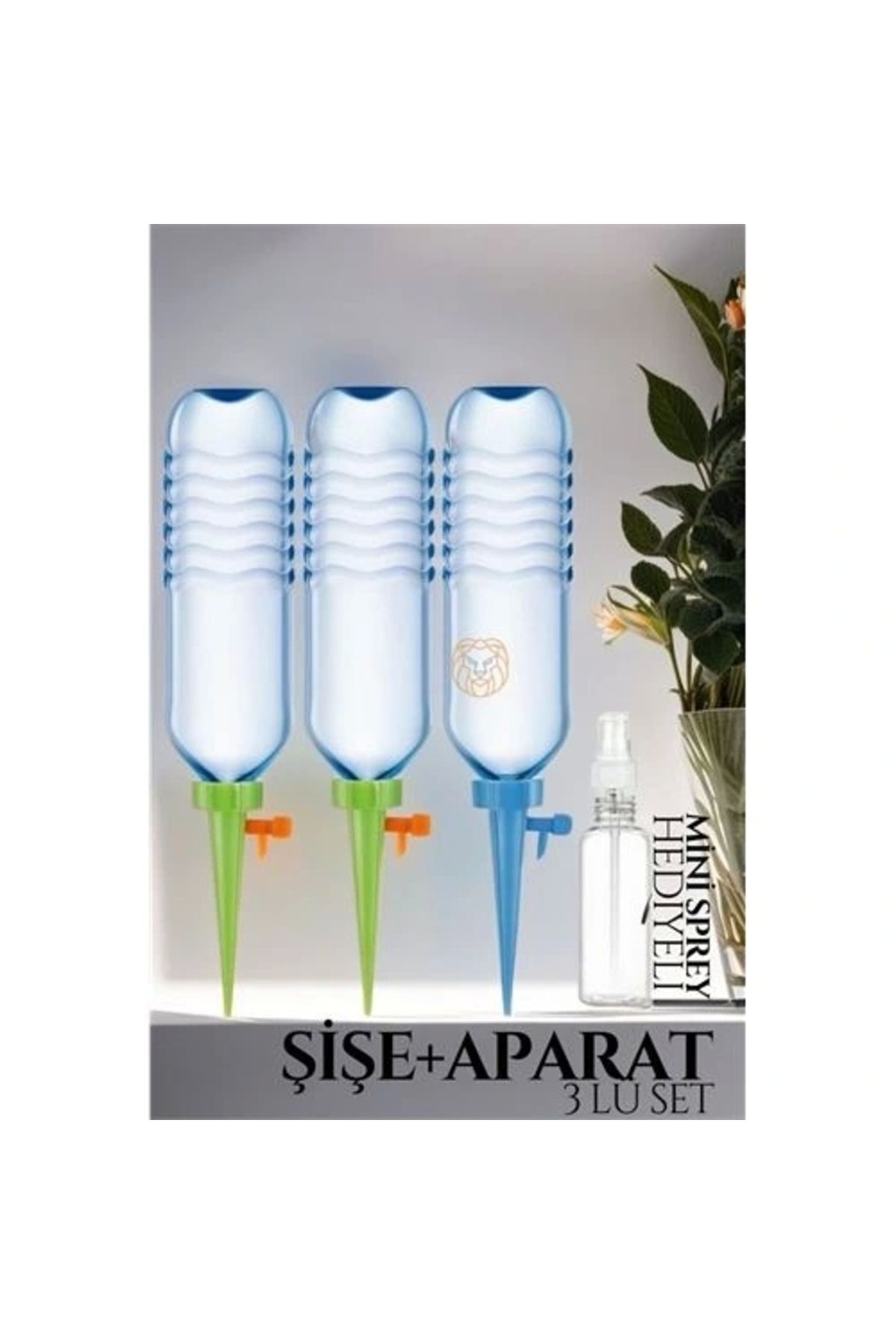 OurStyles Çiçek Damlama Sulama Şişe Aparat Seti 3 Şişe