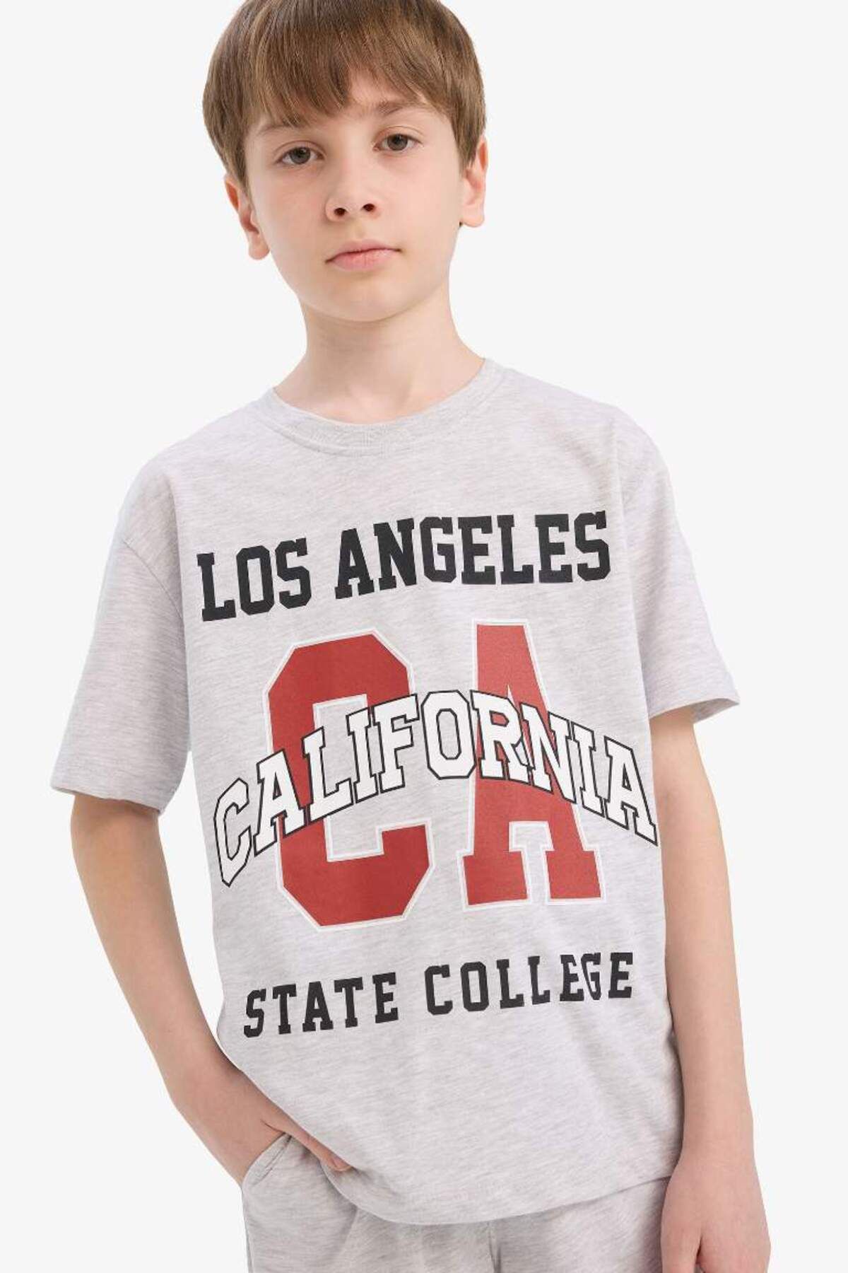 DeFacto-New Season Men's 2-Piece Set Printed Short Sleeve T-Shirt Shorts 4