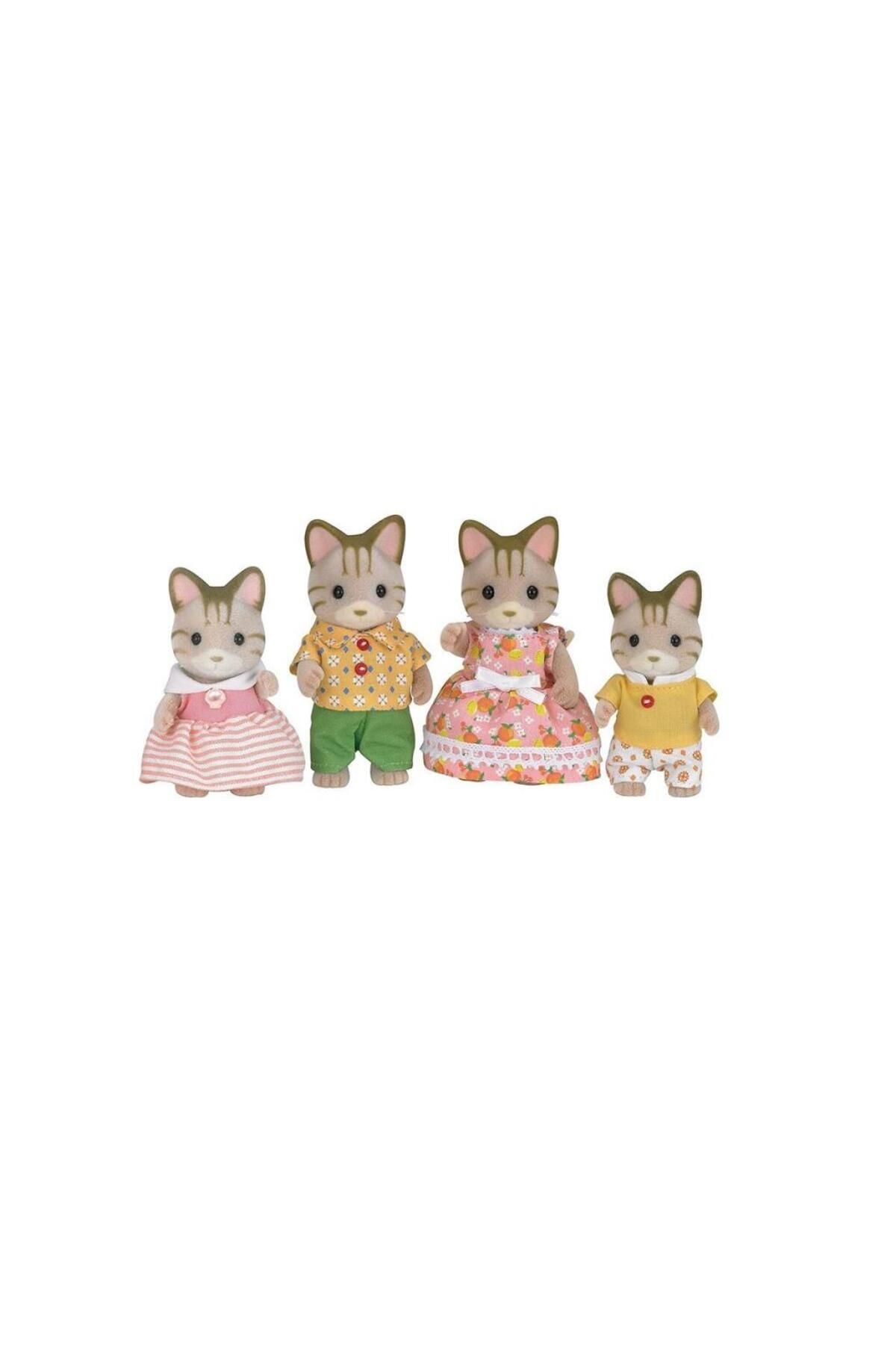 NW NessiWorld 5180 Sylvanian Families, Çizgili Kedi Ailesi, +3 yaş