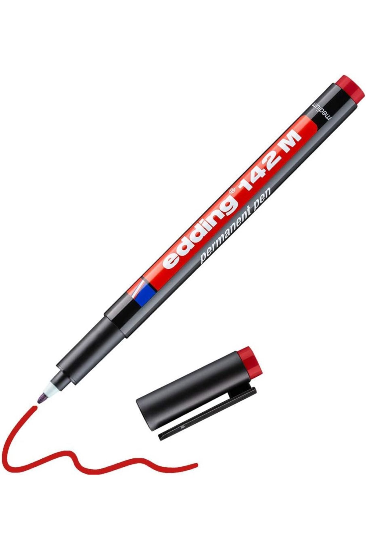 Edding ASETAT KALEMİ 142 M KIRMIZI 10 LU PAKET