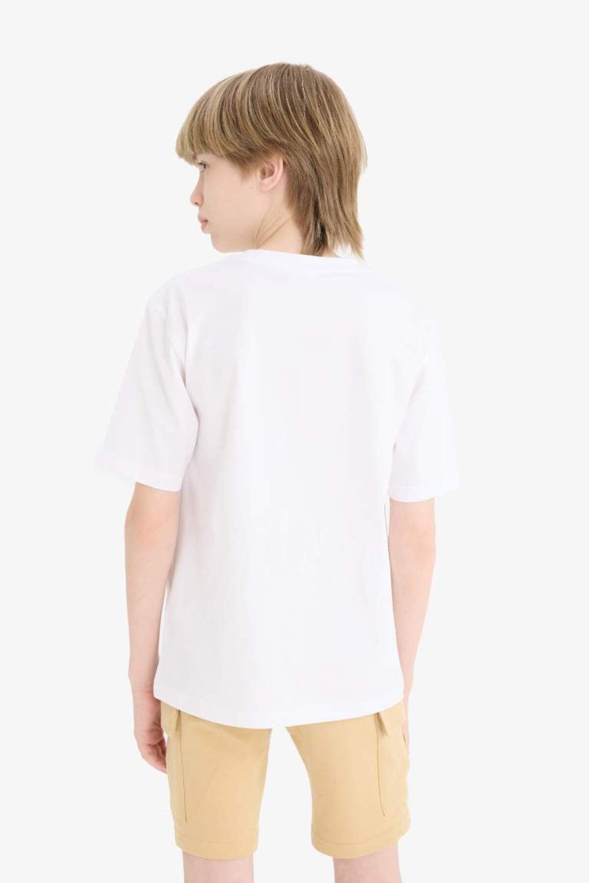 DeFacto-Tricou cu mânecă scurtă cu imprimeu pentru băiat, sezon nou 6